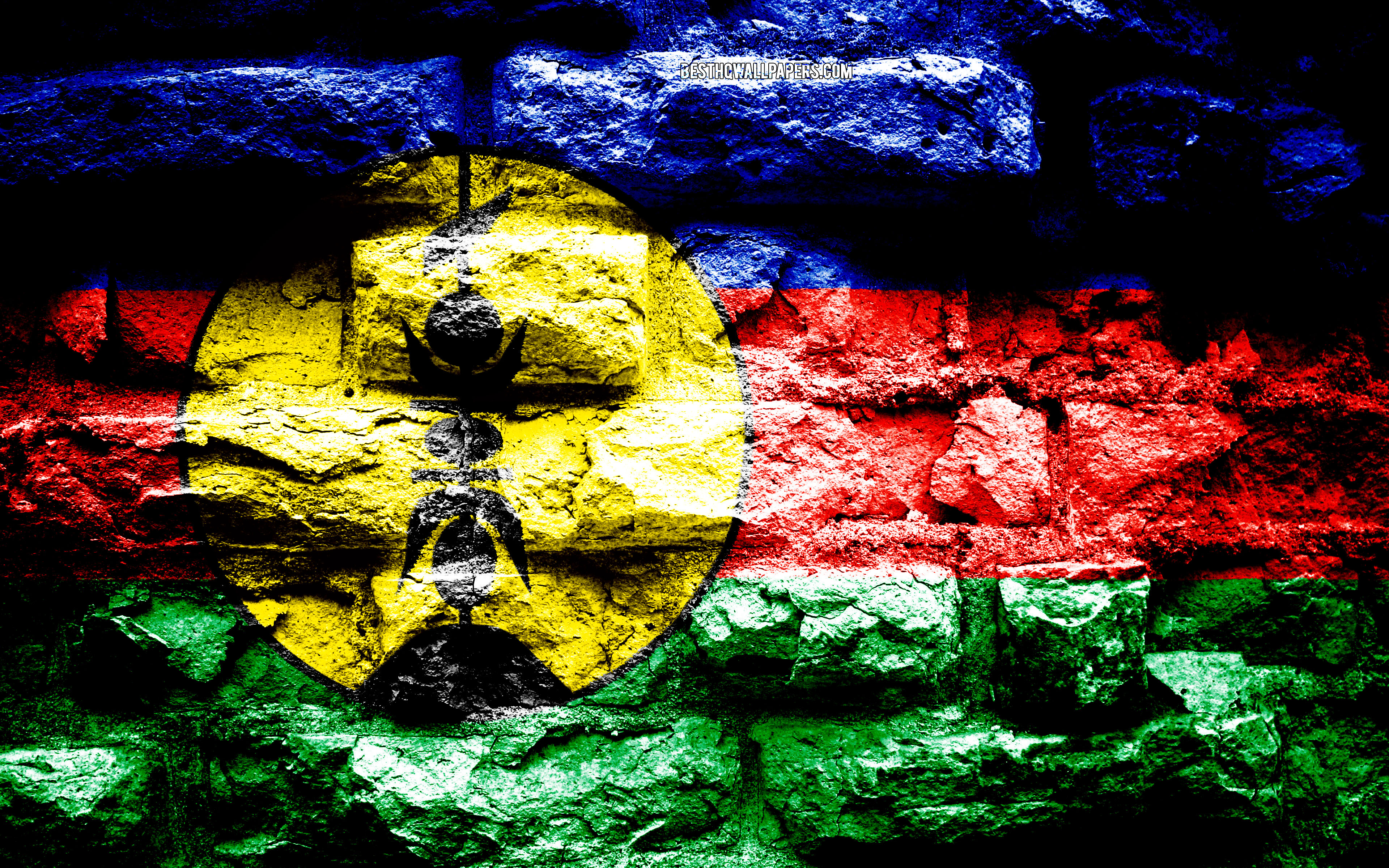Download wallpaper New Caledonia flag, grunge brick texture, Flag of New Caledonia, flag on brick wall, New Caledonia, flags of Oceania countries for desktop with resolution 3840x2400. High Quality HD picture wallpaper
