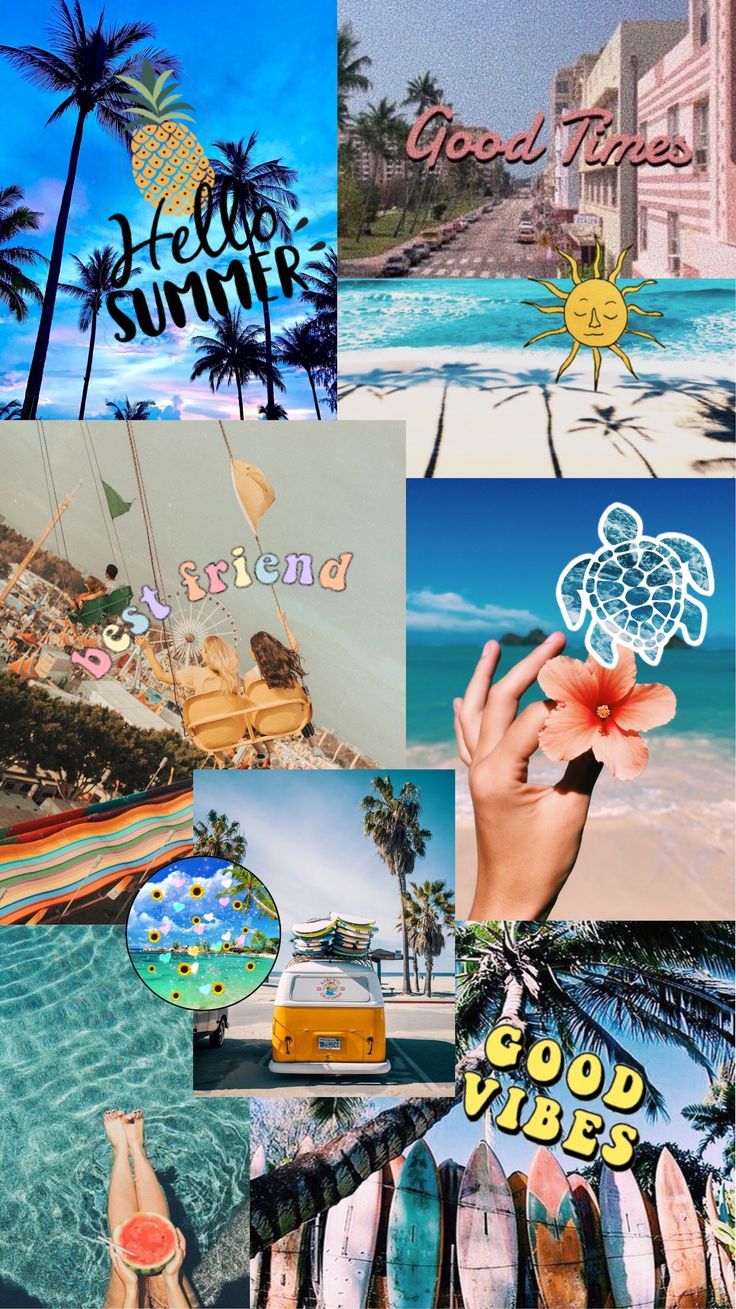 Download Good Vibe Tropical Summer Aesthetic Wallpaper