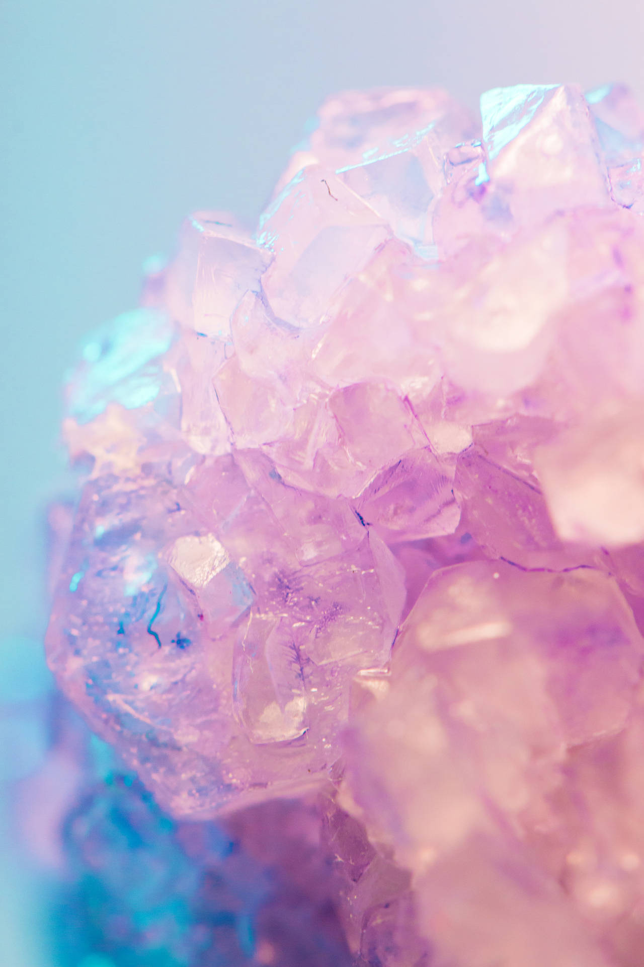 Download Aesthetic Purple Crystals Stone Wallpaper