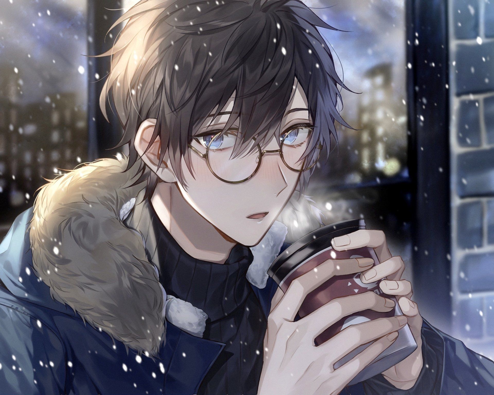 Anime Boy Glasses Wallpaper Free Anime Boy Glasses Background