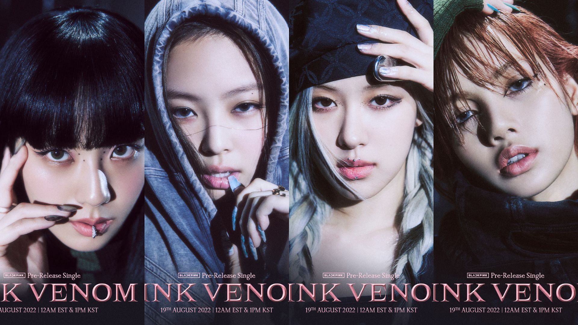 BLACKPINK Roll Out Gorgeous Set Of Title Posters For Their Upcoming Pre Release Single, Pink Venom