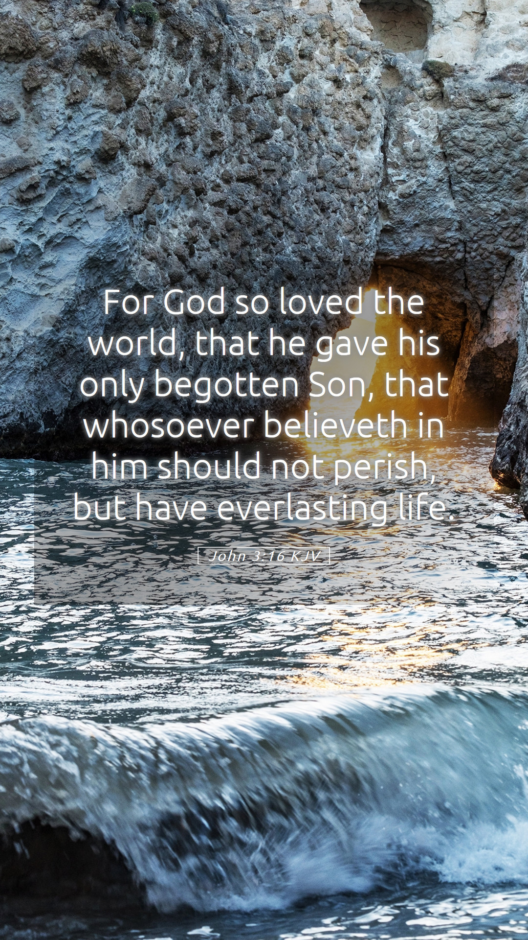 John 3:16 KJV Mobile Phone Wallpaper