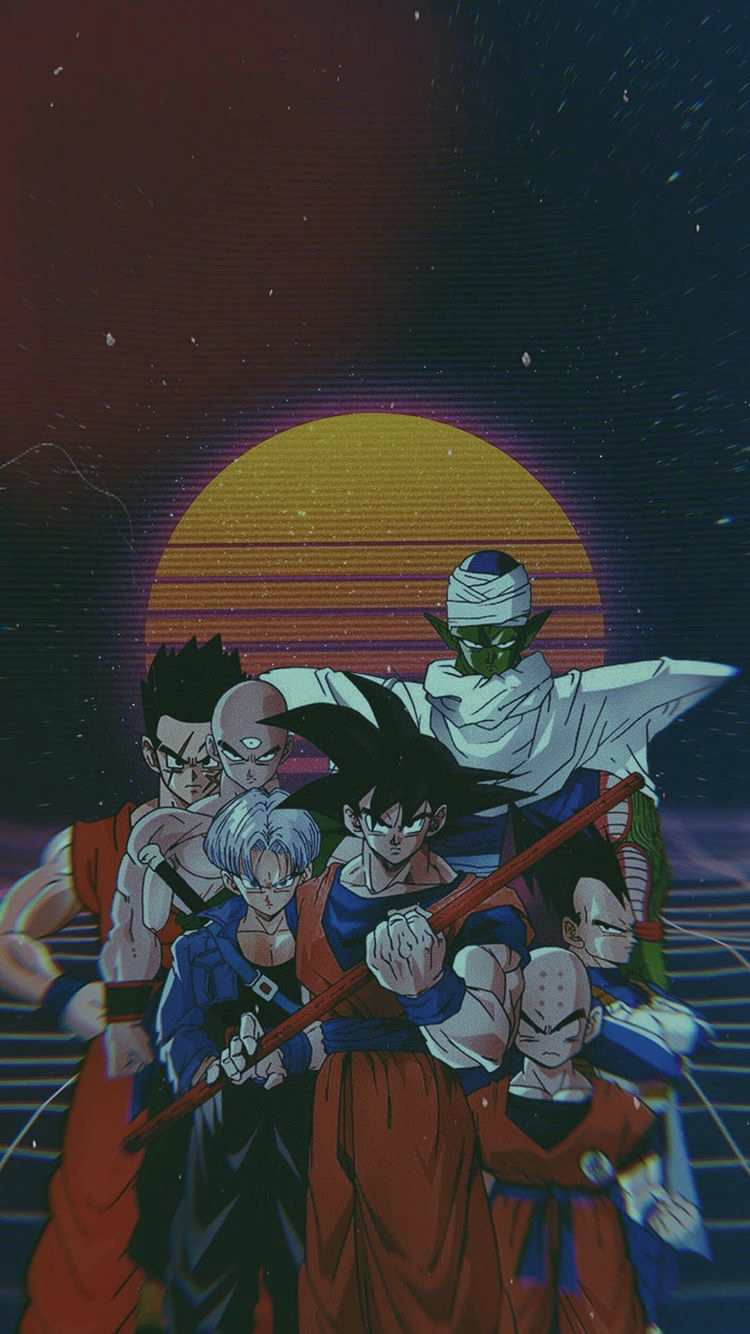 DBZ Team. Fond d'ecran dessin, Dragon ball gt, Fond d'écran téléphone