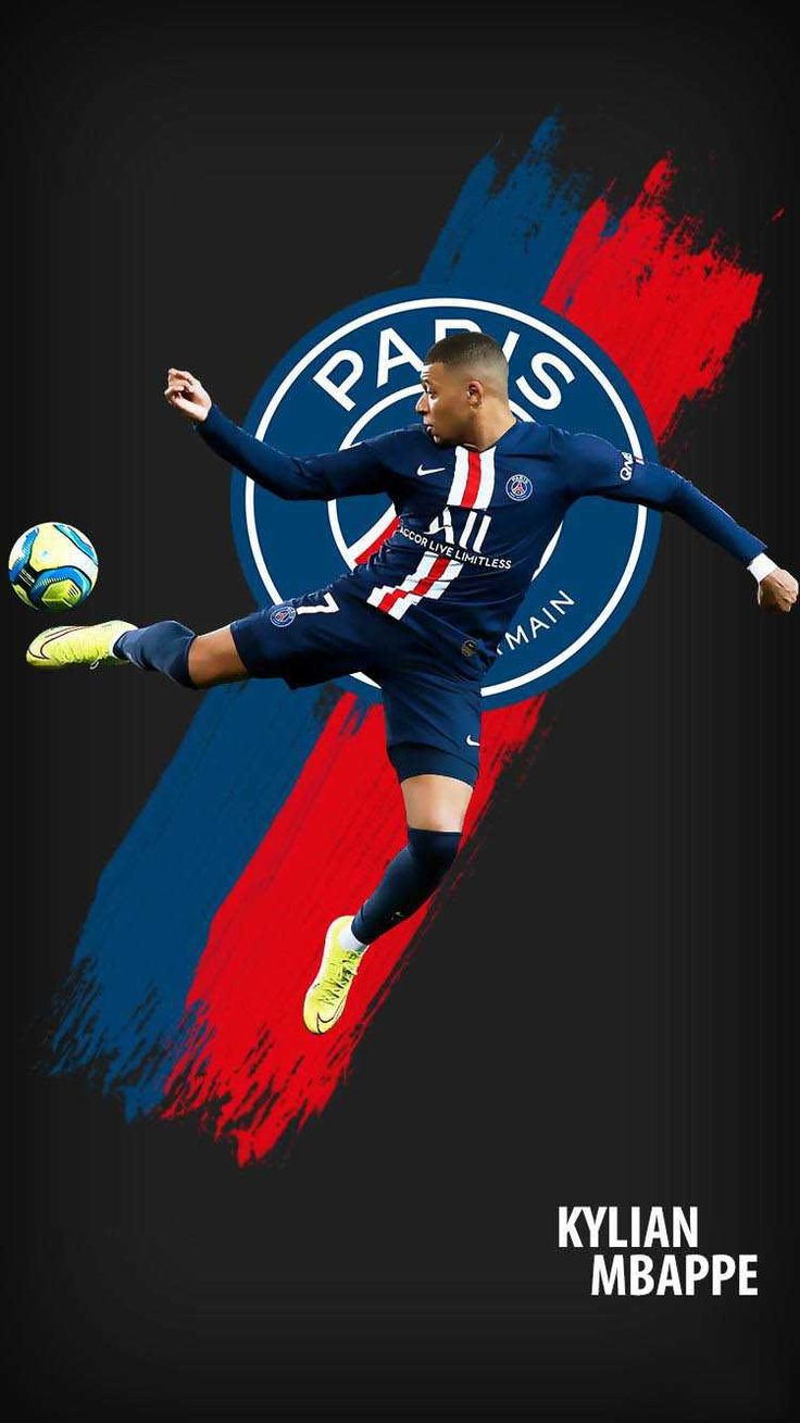 Mbappe Wallpaper Discover more Footballer, Forward, French, Mbappe, Professional wallpaper.. Kylian mbappé, Football wallpaper, Soccer picture