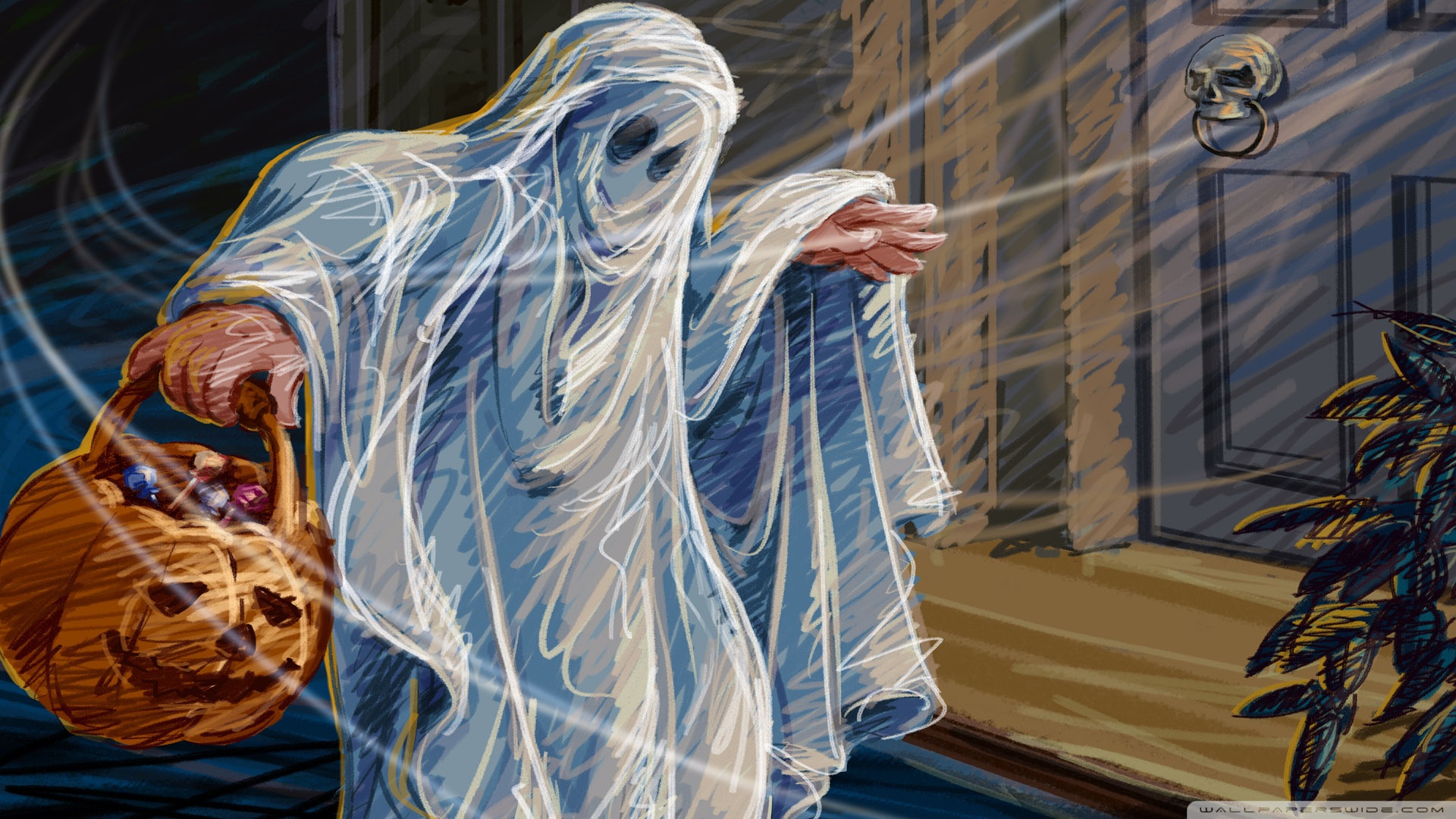 Vintage Halloween Ghost Wallpapers - Wallpaper Cave