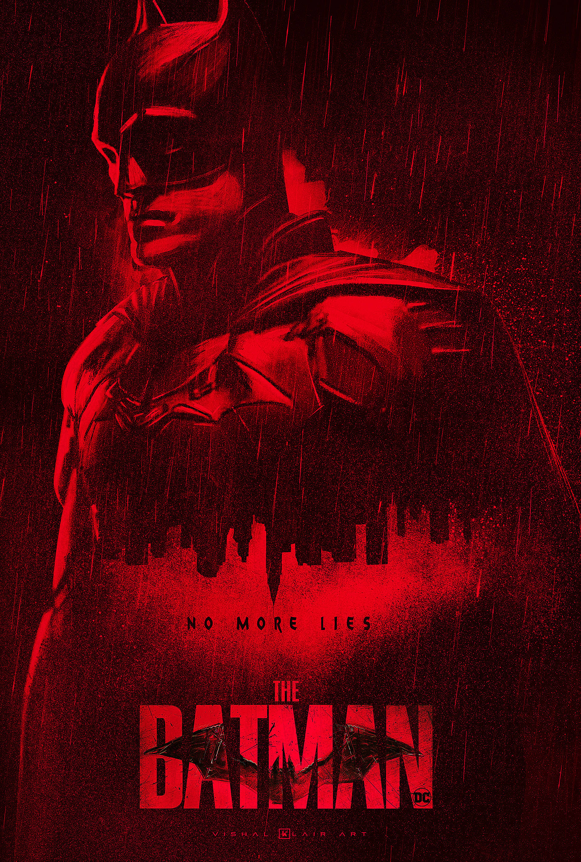 Download The Batman 2022 Red Art Wallpaper