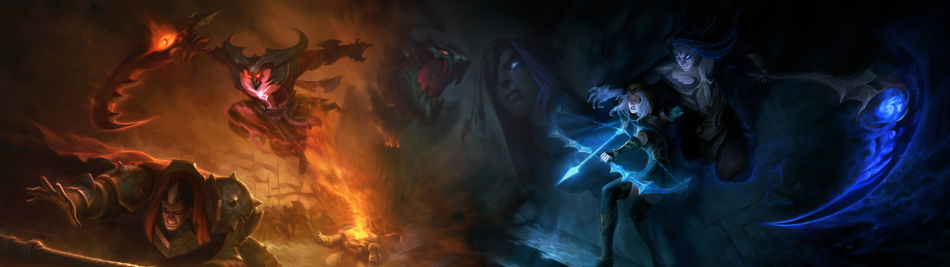 League of Legends Dual Monitor Wallpaper Free League of Legends Dual Monitor Background