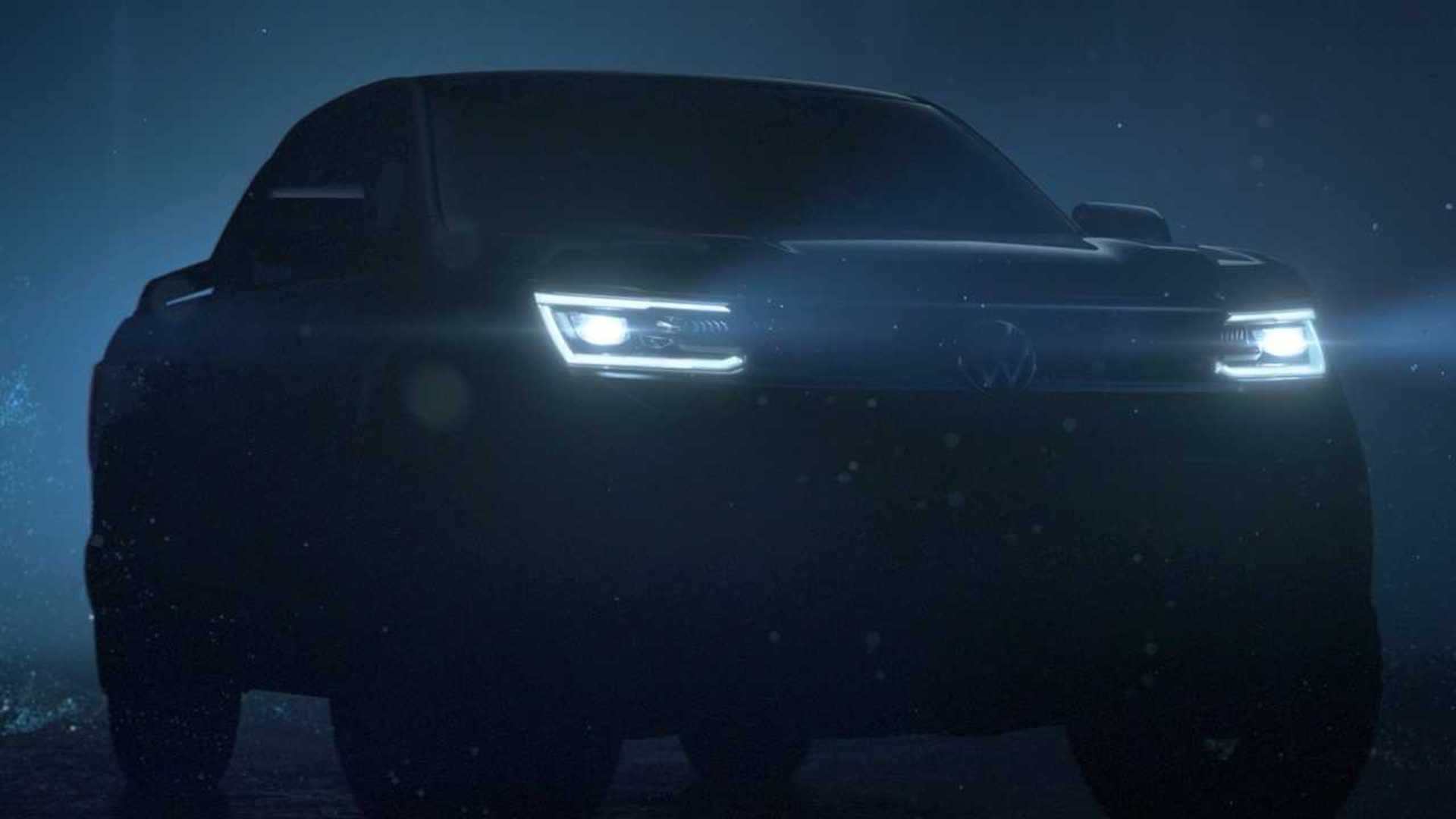 2023 VW Amarok New Teaser Reveals Optional Matrix LED Headlights
