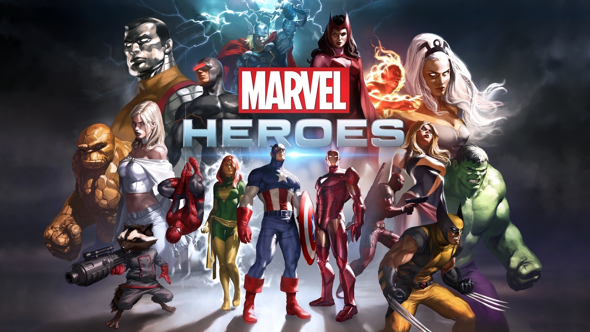 Marvel Heroes Game HD wallpaper