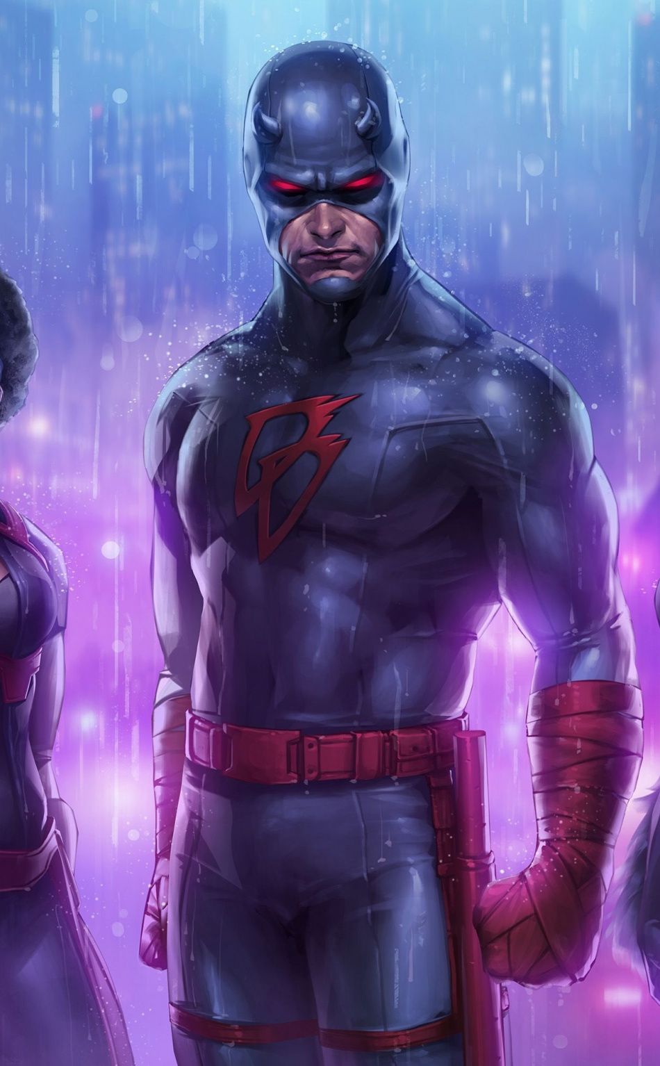 Marvel: Future Fight, video game, superhero team, daredevil, 950x1534 wallpaper. Marvel future fight, Marvel concept art, Superhero wallpaper