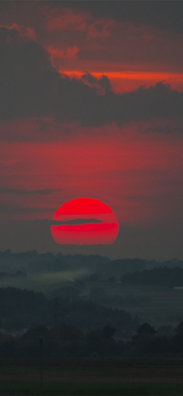 late summer sunset 5k iPhone 11 Wallpaper