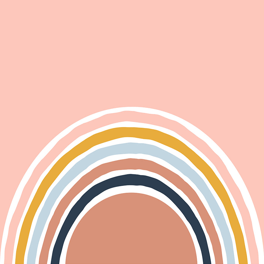 Boho Rainbow Powerpoint Template Free