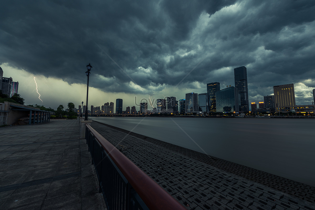 Cloudy Dark Clouds Buildings Picture And HD Photo. Free Download On Lovepik