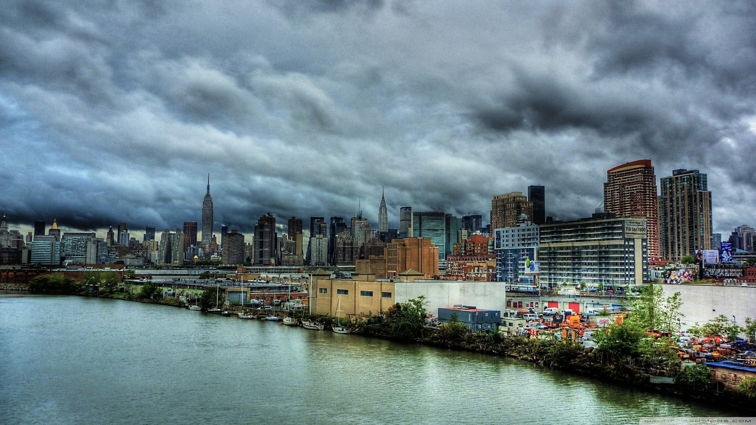 Cloudy Day In New York Ultra HD Desktop Background Wallpaper for 4K UHD TV, Multi Display, Dual Monitor, Tablet