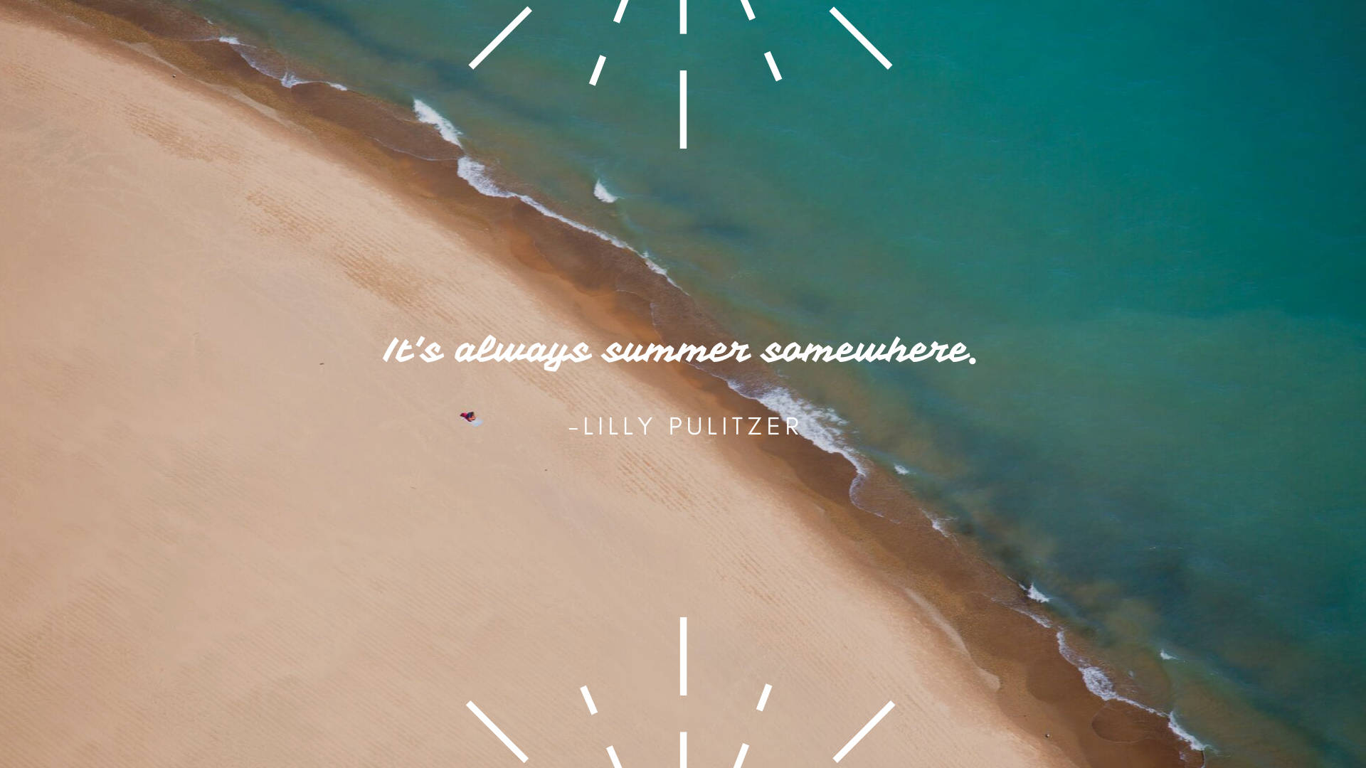 Download Summer Aesthetic Beach Quote Wallpaper