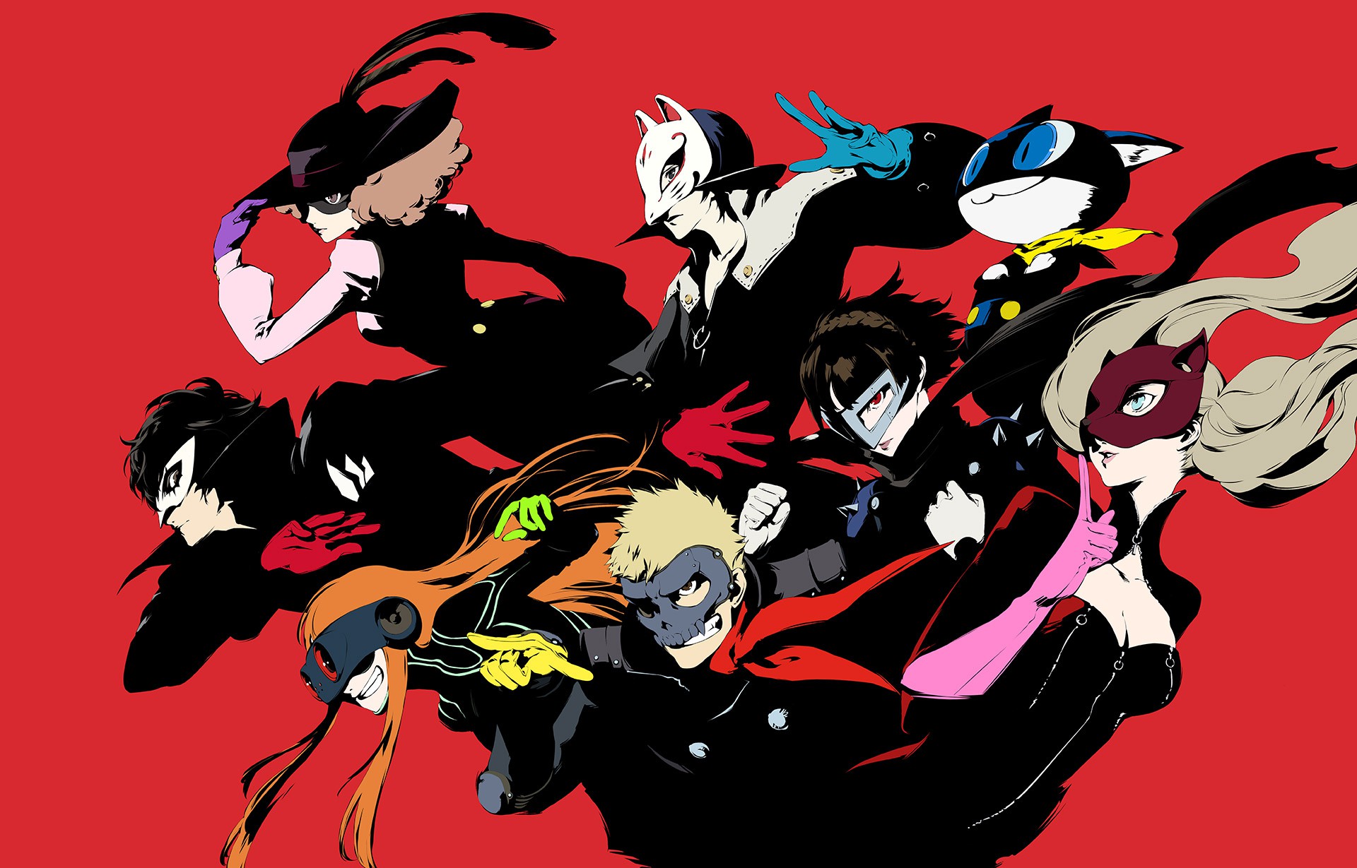 Artwork Phantom Thieves. Persona 5. Atlus. Cook and Becker