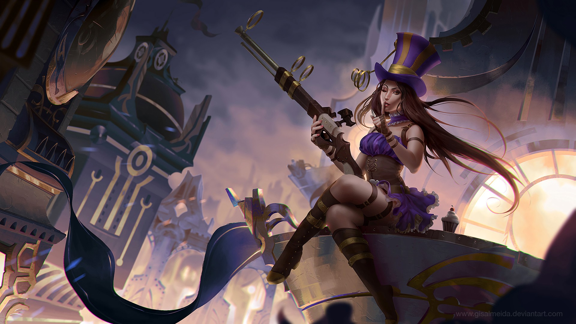 Caitlyn. Wallpaper & Fan Arts. League Of Legends