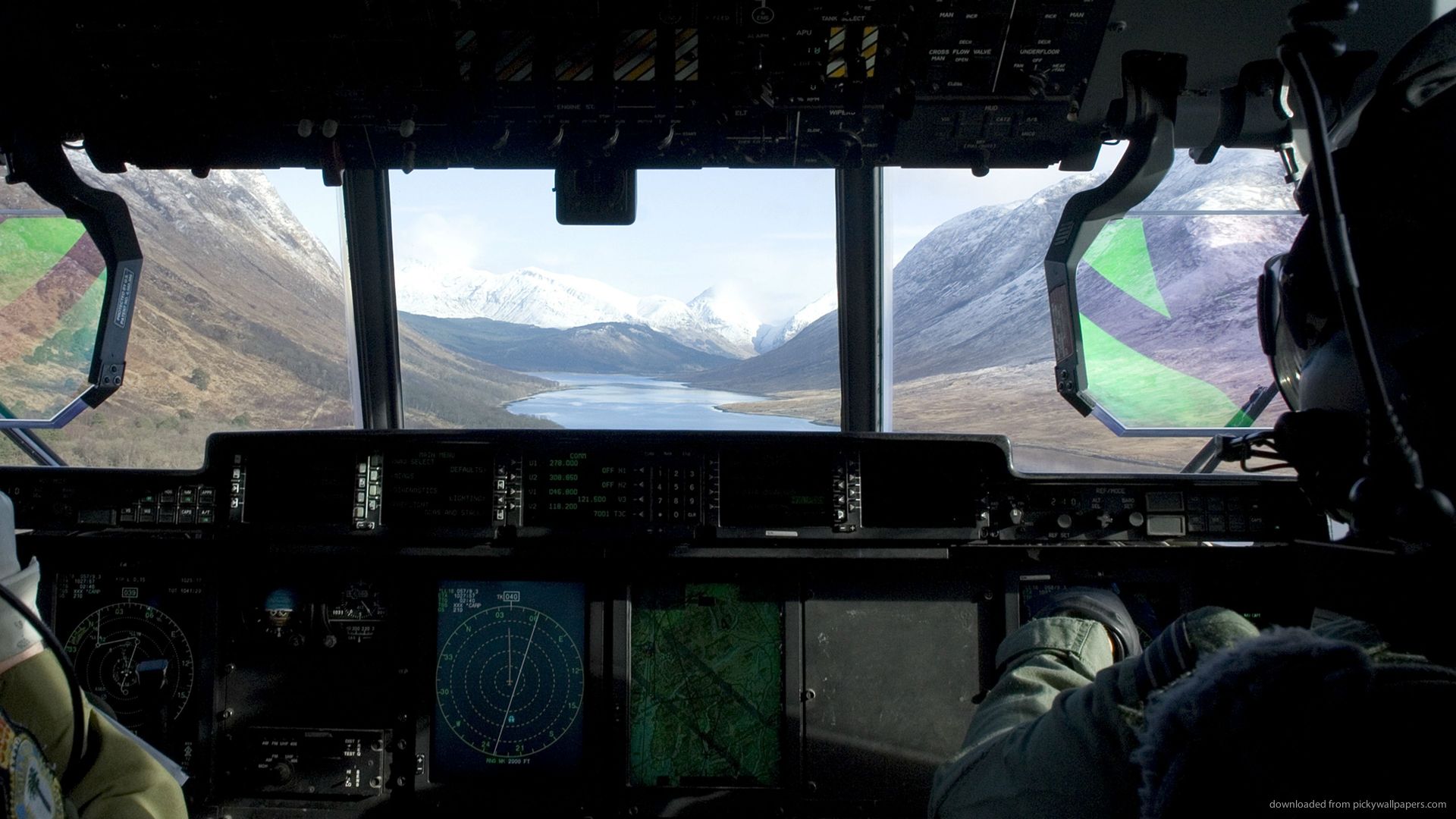 Download 1920x1080 View From Helicopter Cockpit Wallpaper