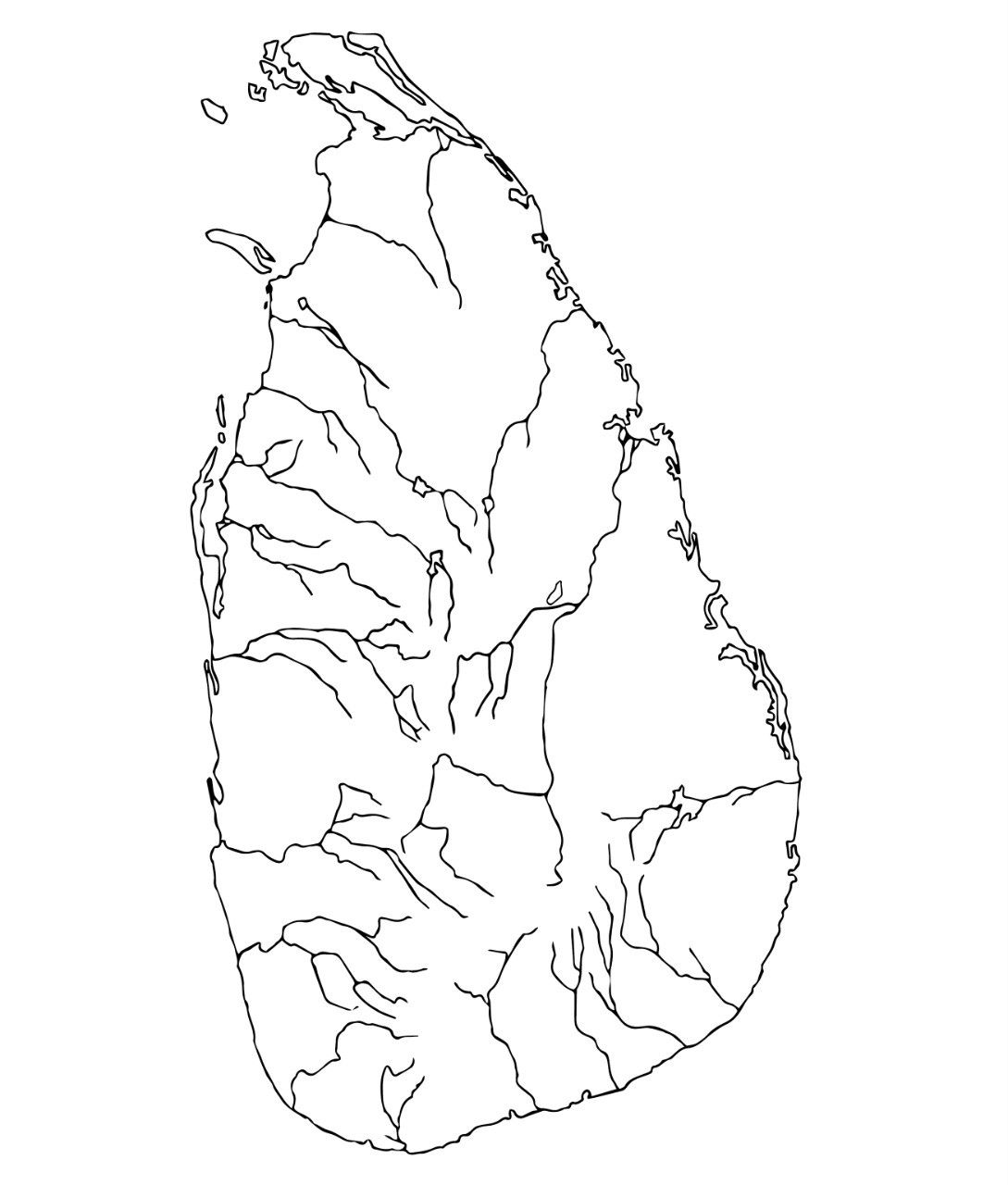 Sri Lanka River Map. Marking scheme, Map, History of sri lanka
