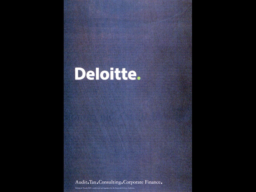 Deloitte (Deloitte Touche Tohmatsu). Audit. Tax. Consulting. Corporate Financ