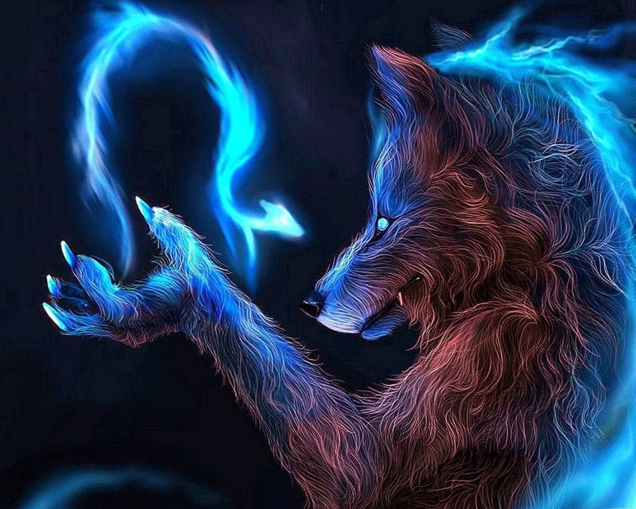 Wolf Magic Begin Now Wallpaper. Wolf background, Wallpaper, Wolf photo