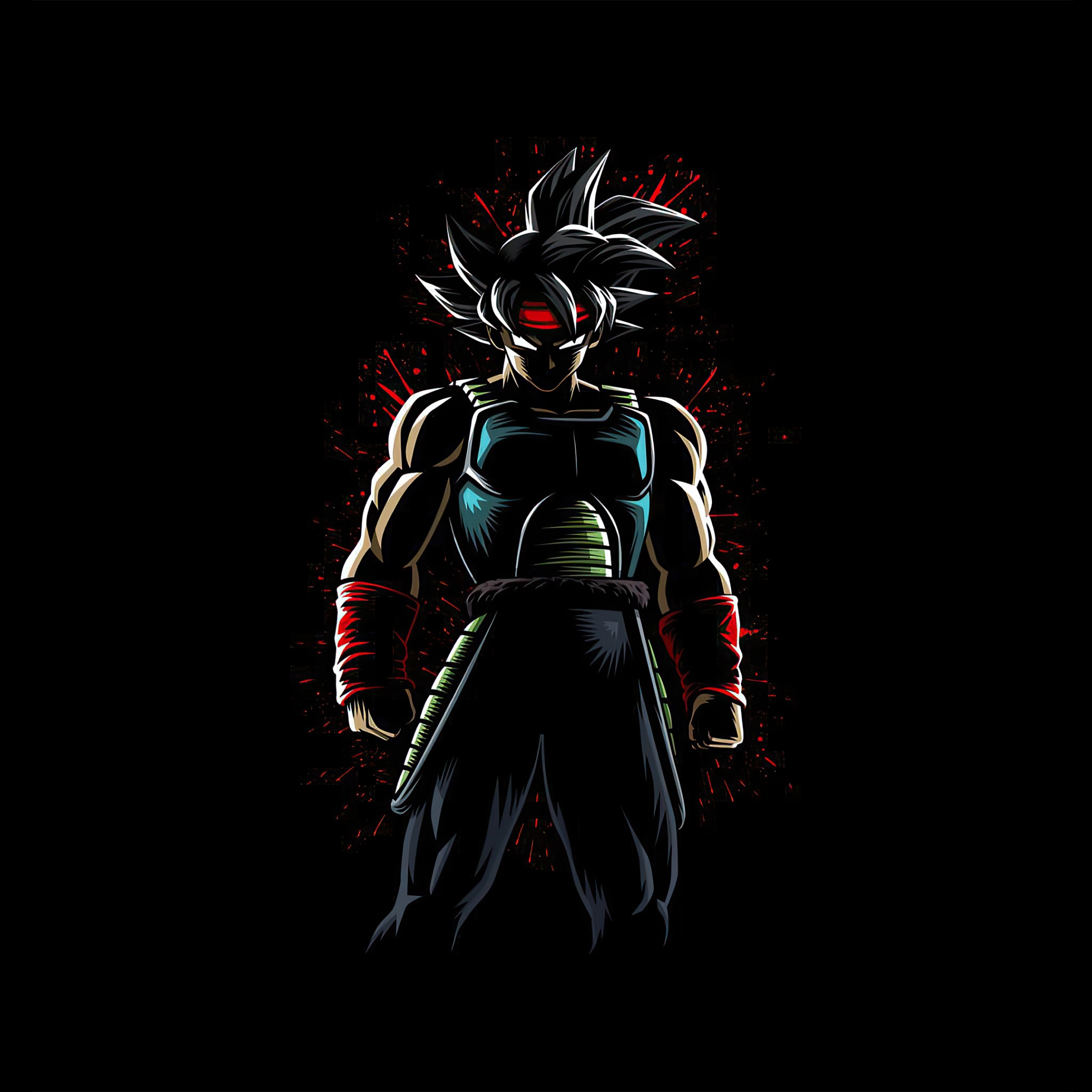 Wallpaper 4k Bardock Paint Splatter Dragon Ball Z Wallpaper