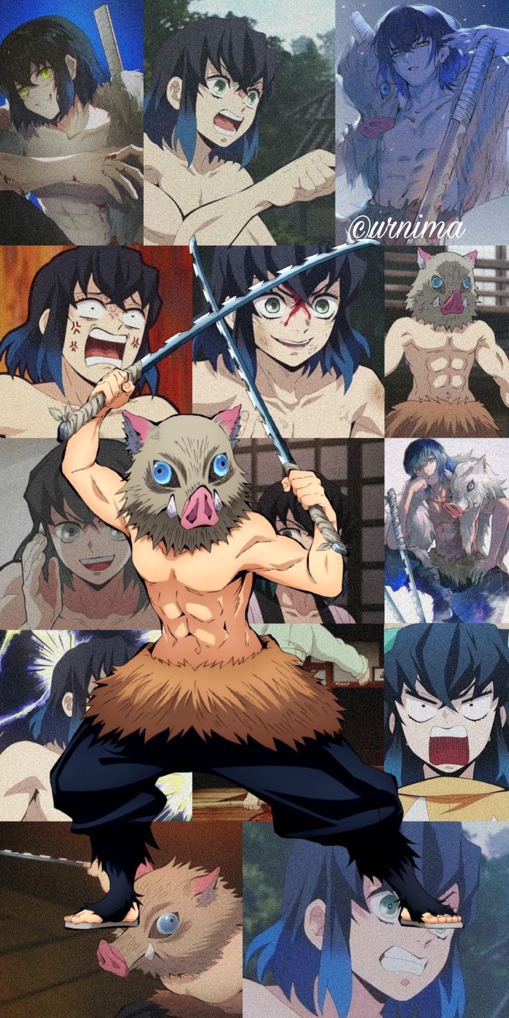 Inosuke. Anime shadow, Demon slayer wallpaper chibi, Cute anime character