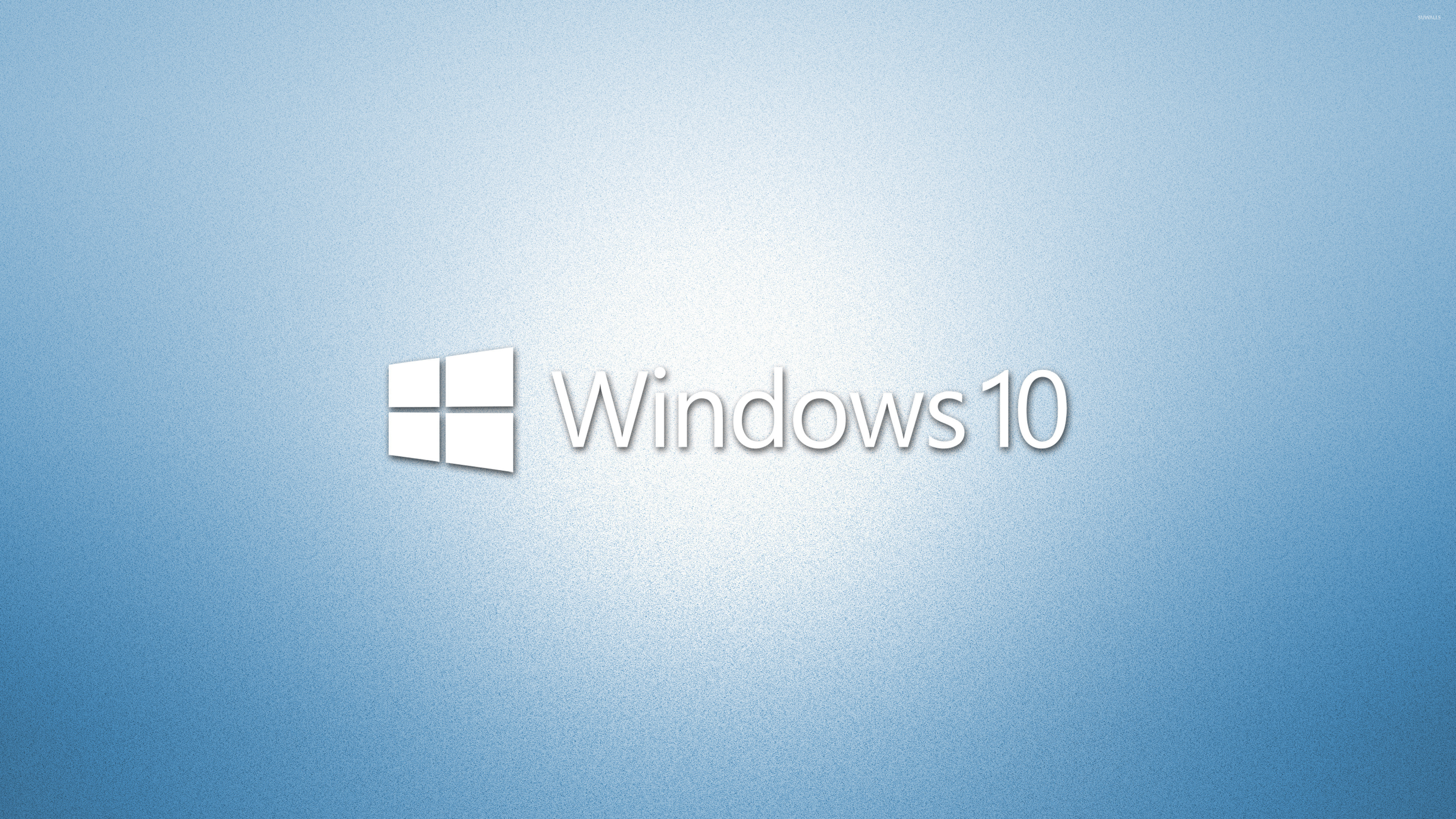 Windows 10 white text logo on light blue [2] wallpaper wallpaper