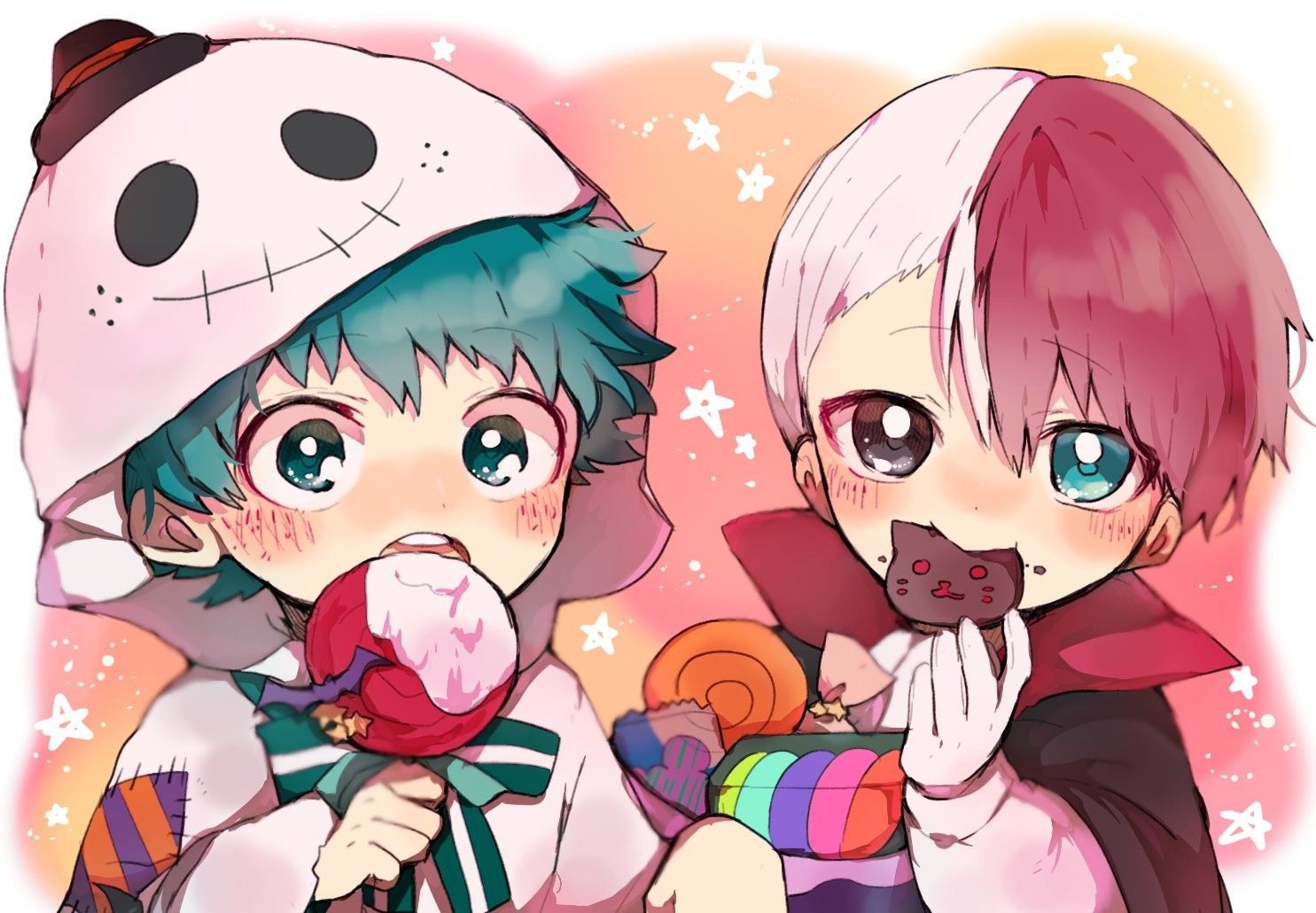 Deku and Todoroki Cute Wallpaper Free Deku and Todoroki Cute Background