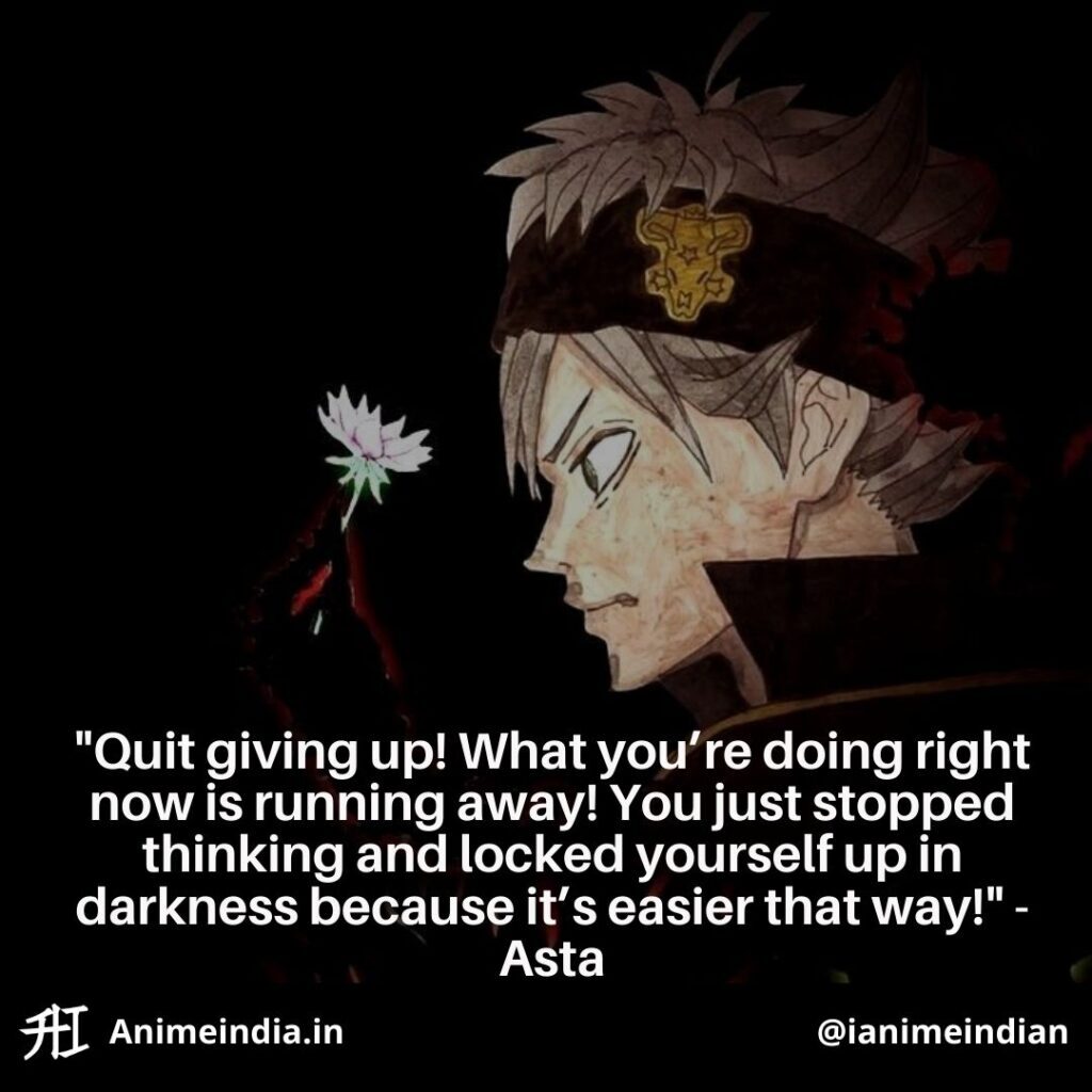 All Best 21 Quotes From Black Clover Anime Anime India