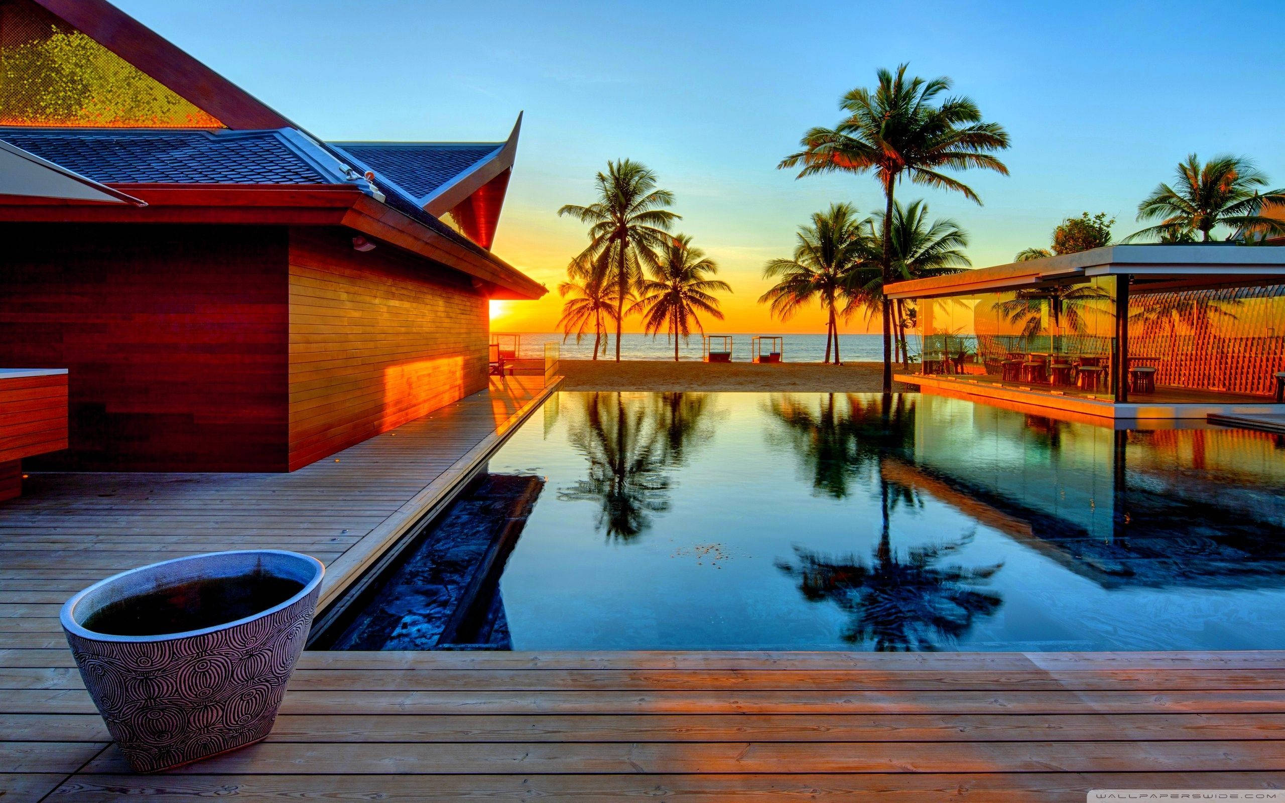 Download Real Estate Beach House Wallpaper