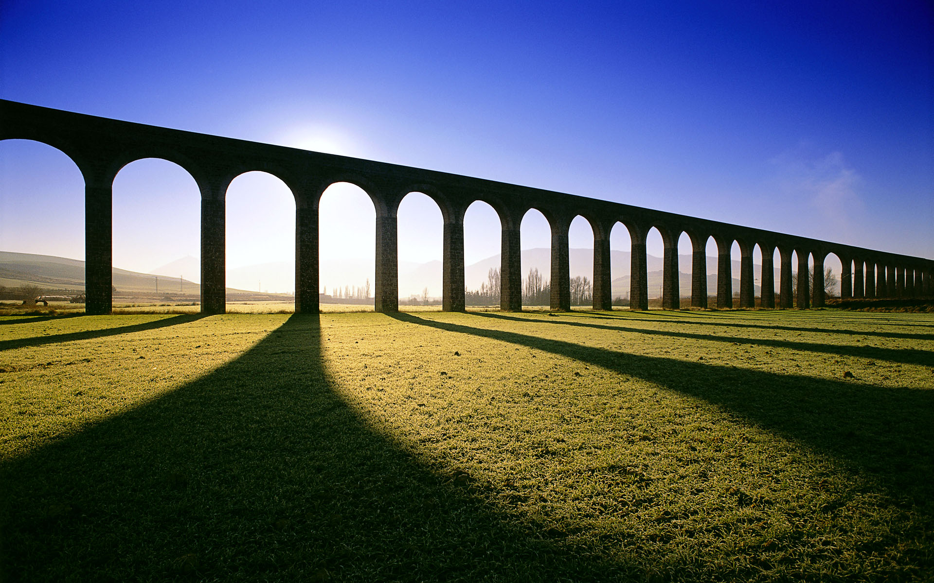 Download Wallpaper spain pamplona aqueduct, 1920x1200, Roman Aqueduct In Pamplona, Spain