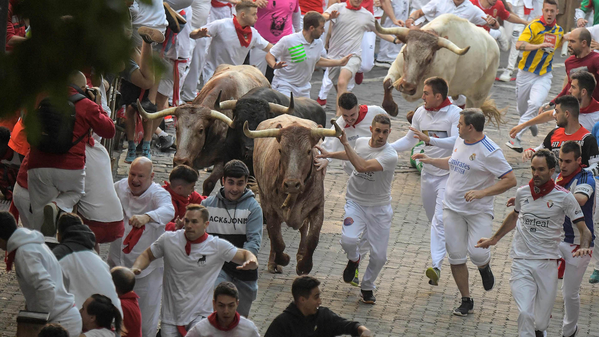 Pamplona's Running Of The Bulls Resumes After Two Year Covid Break
