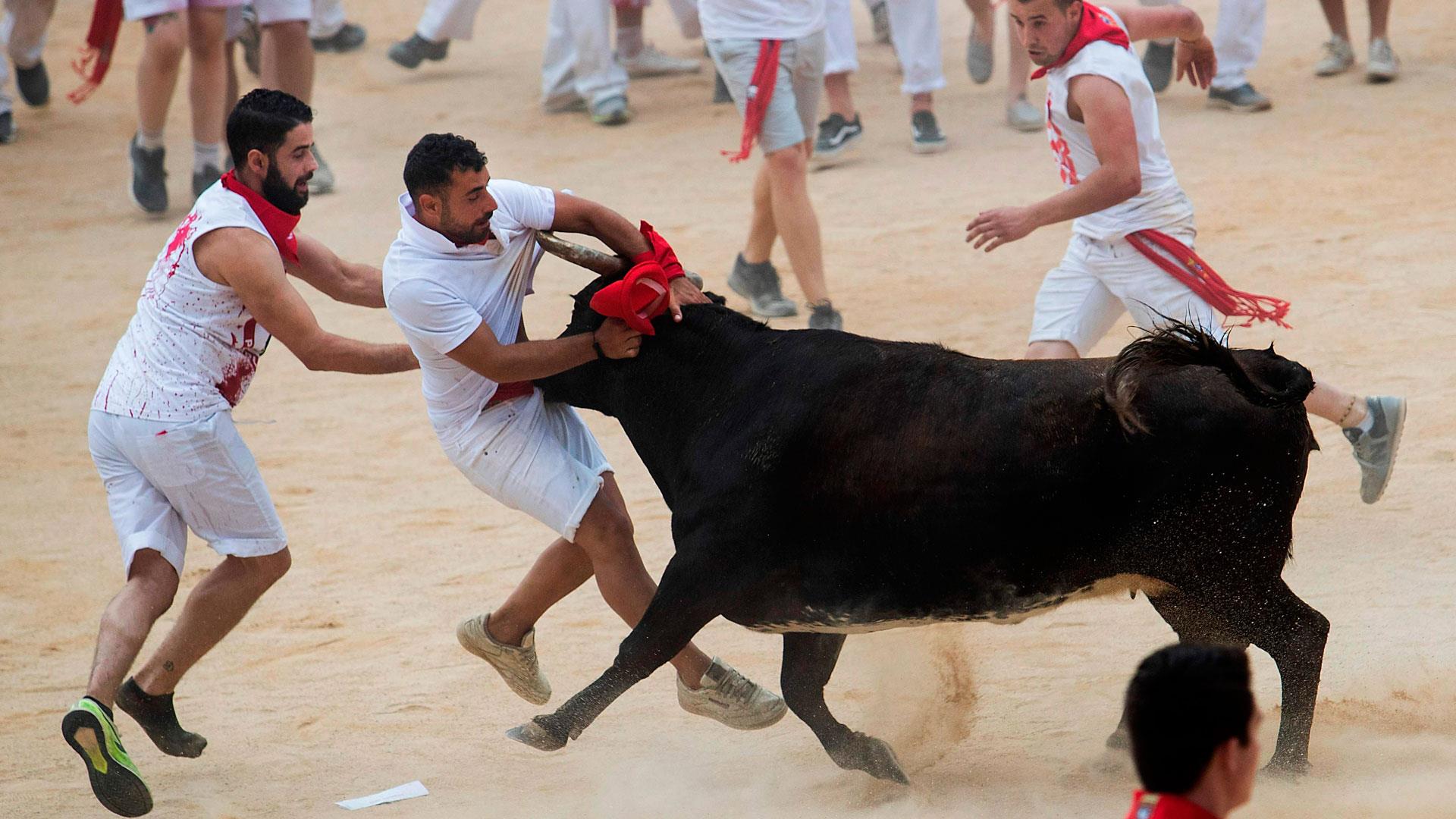 Pamplona bull run leaves two Americans hospitalized