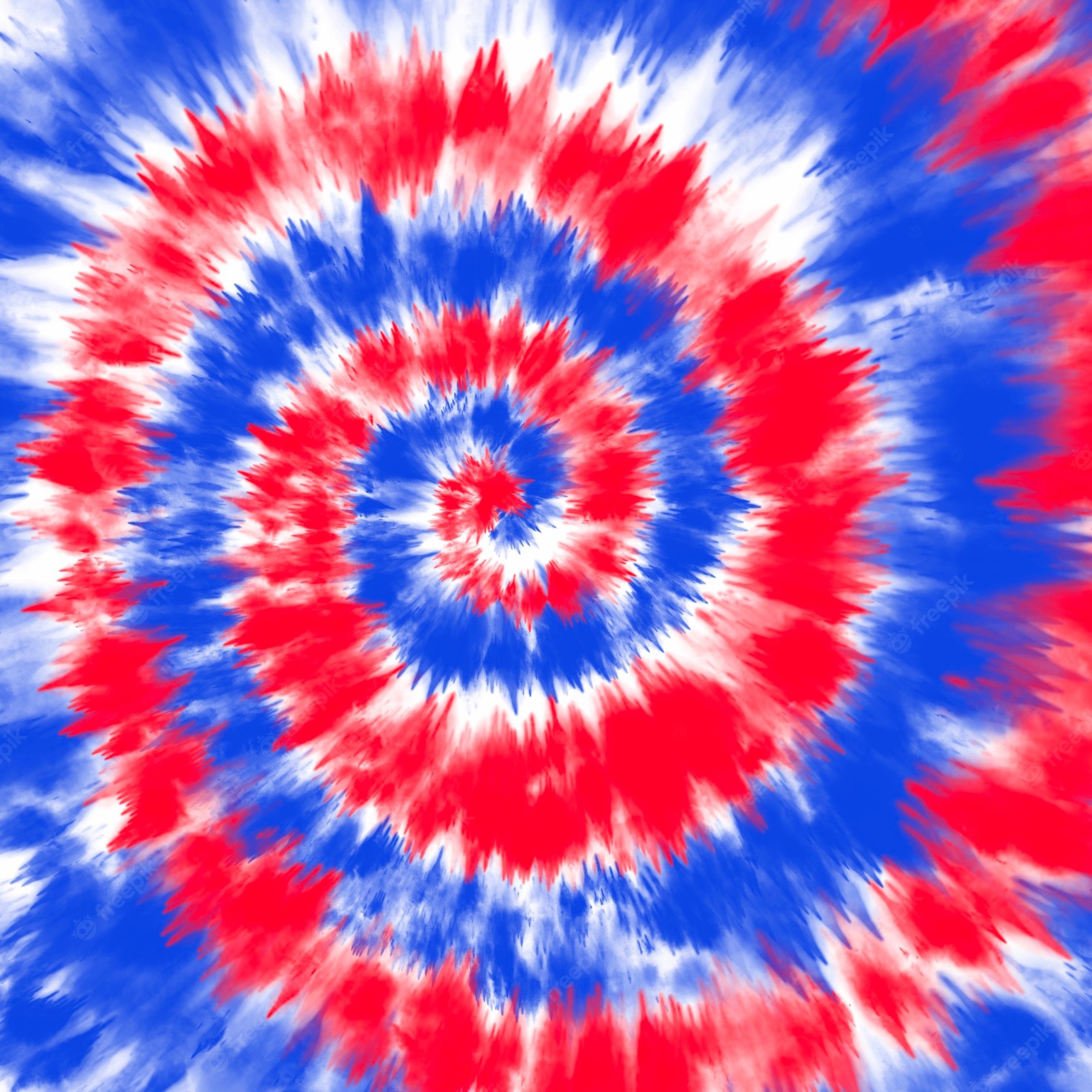 Premium Photo. Tie dye american flag background red and blue color