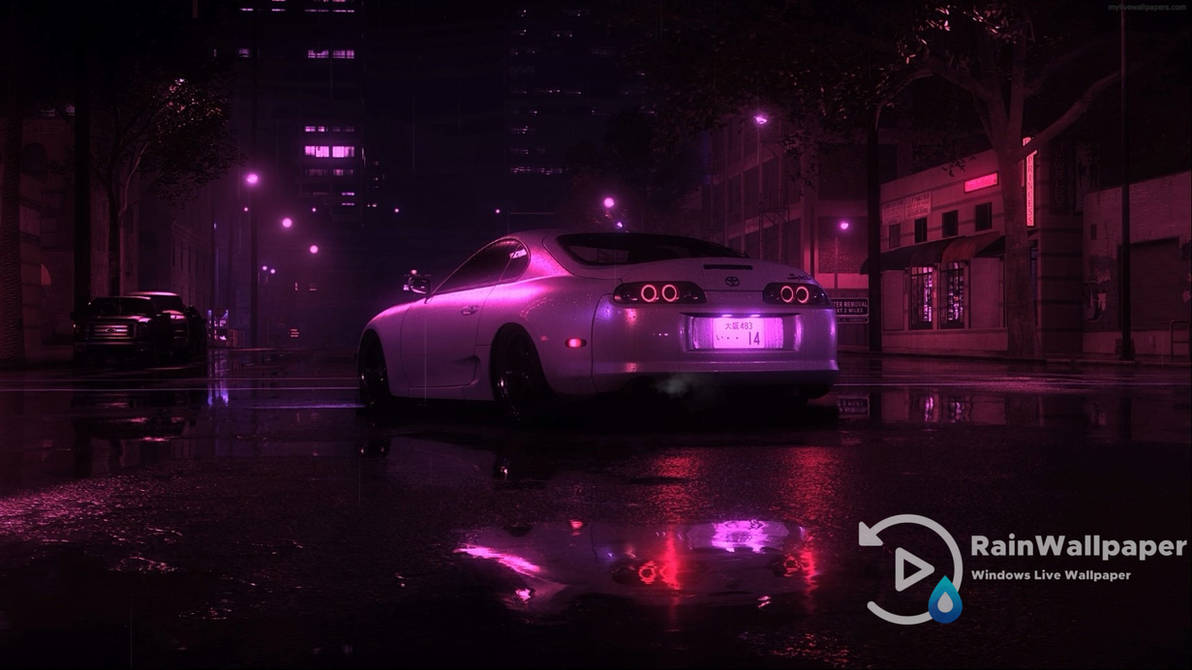 Neon Toyota Supra NFS