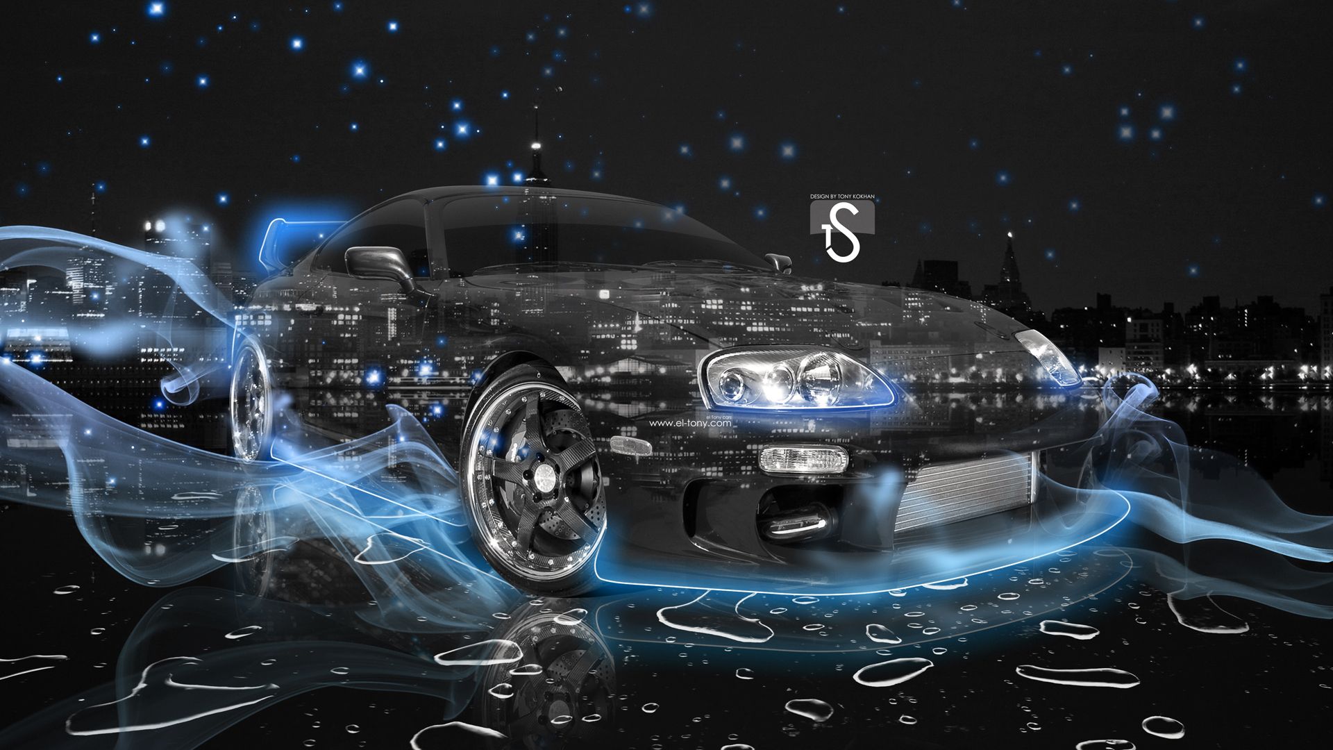 Download Toyota Supra Glow Wallpaper HD. Cars Background