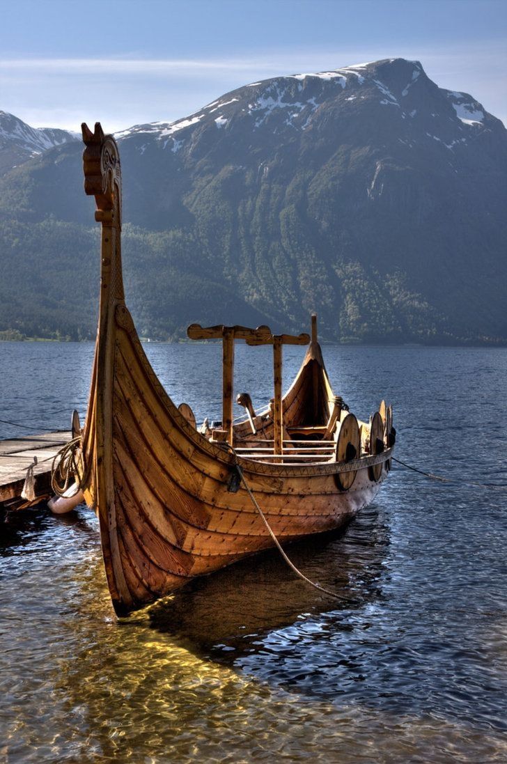 Viking ship. iPhone Wallpaper. Viking ship, Boat, Norway