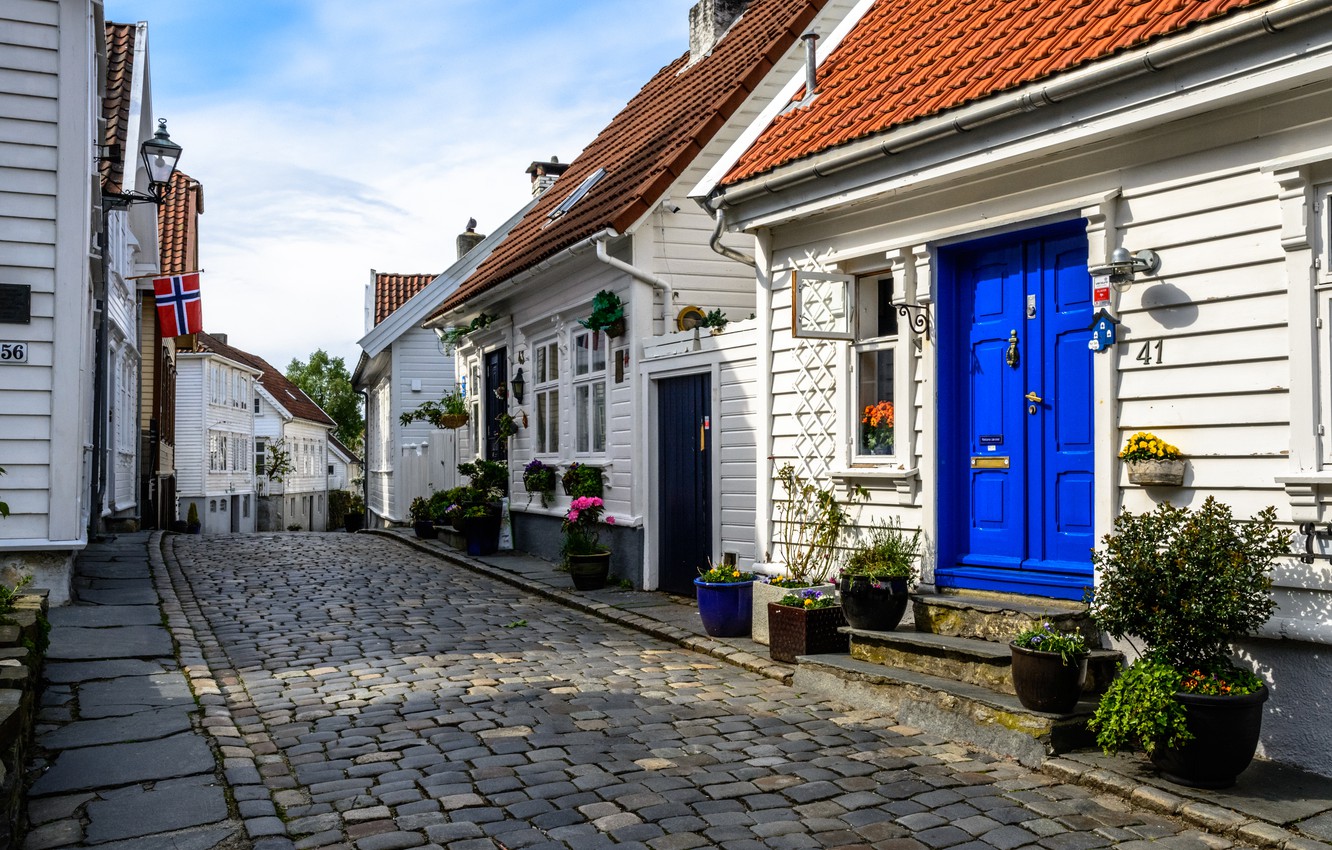 Wallpaper Home, The city, Street, Norway, Stavanger image for desktop, section город