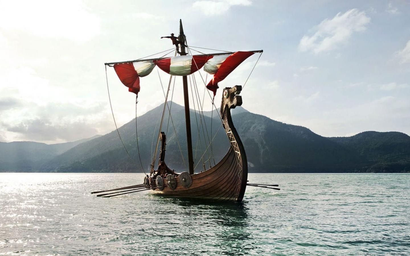 Viking Ship Wallpaper