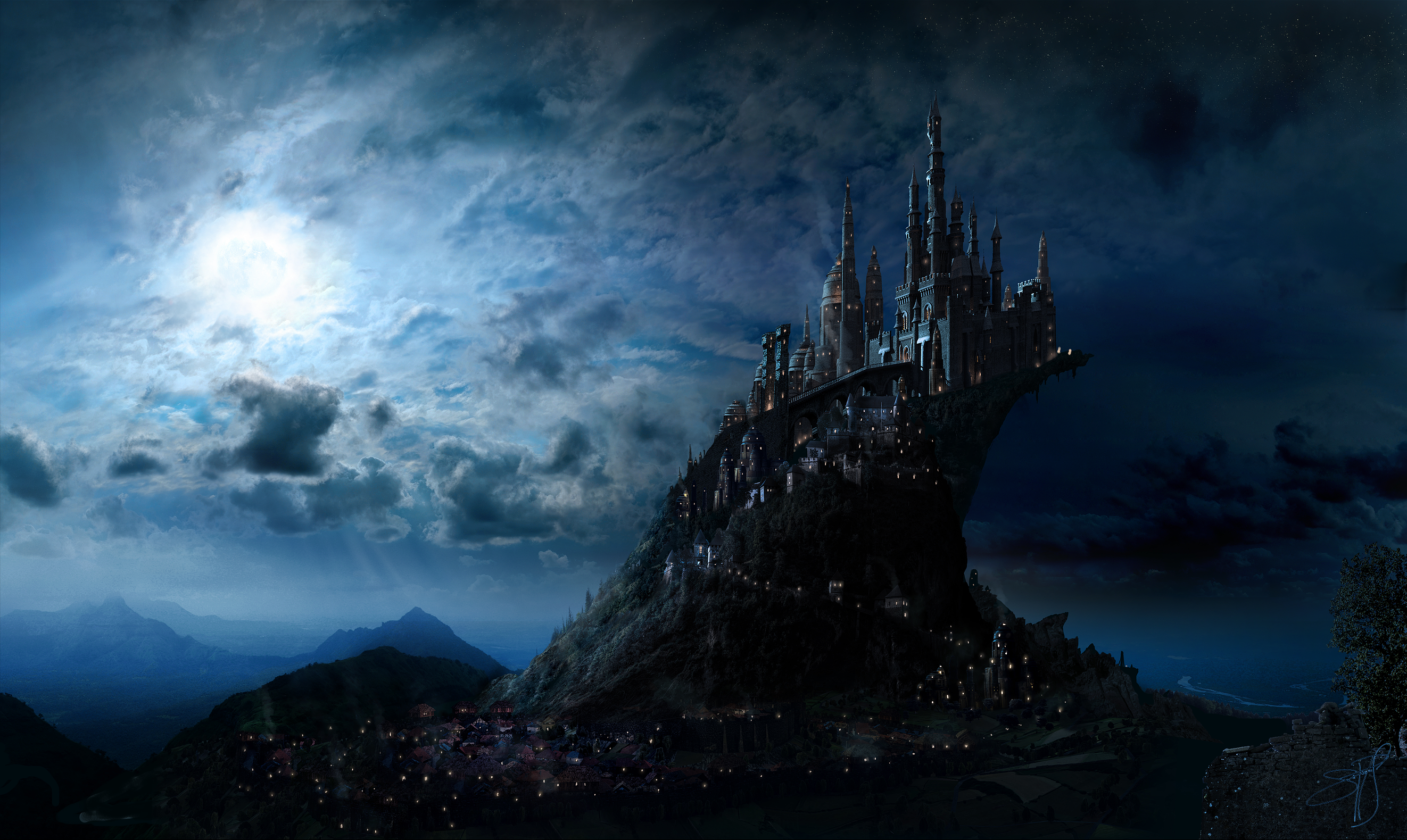 Fantasy Landscape and Castle