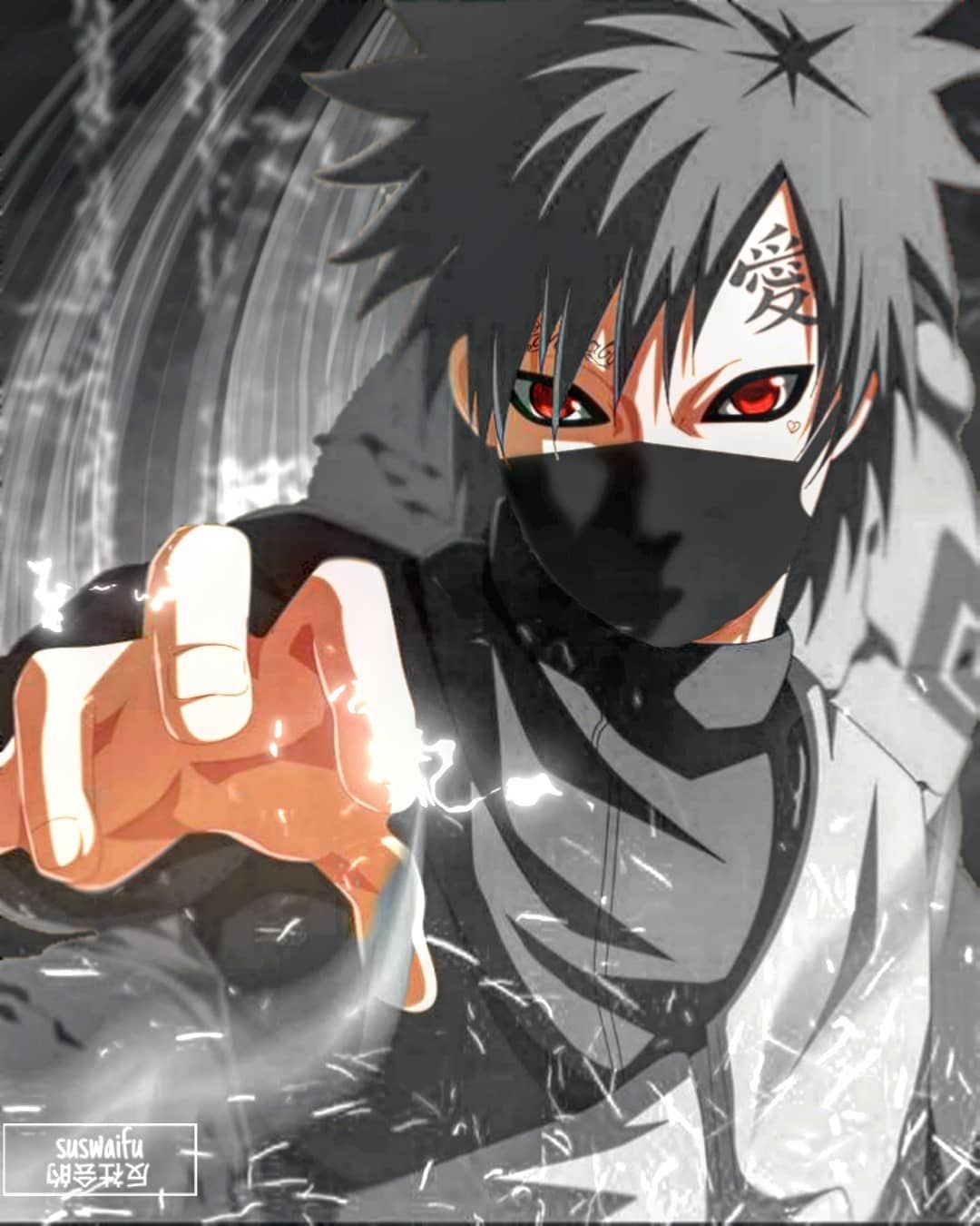 Dark Gaara Character: Gaara Origin: Naruto __ __ [#Anime][#Manga][#Otaku][#Art][#MangaBoy][#MangaGirl][#BlackAndWhite][#SadBoys]. Anime rapper, Anime ghost, Anime