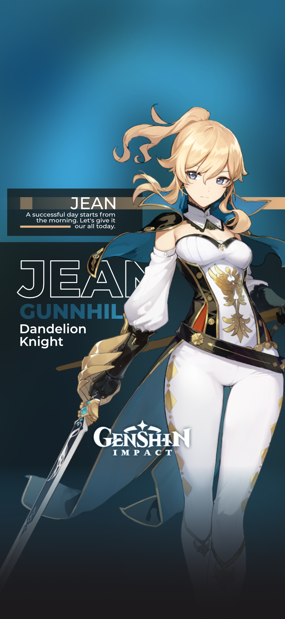 Jean Genshin Impact Mobile Wallpaper. Anime, Mobile wallpaper, Wallpaper