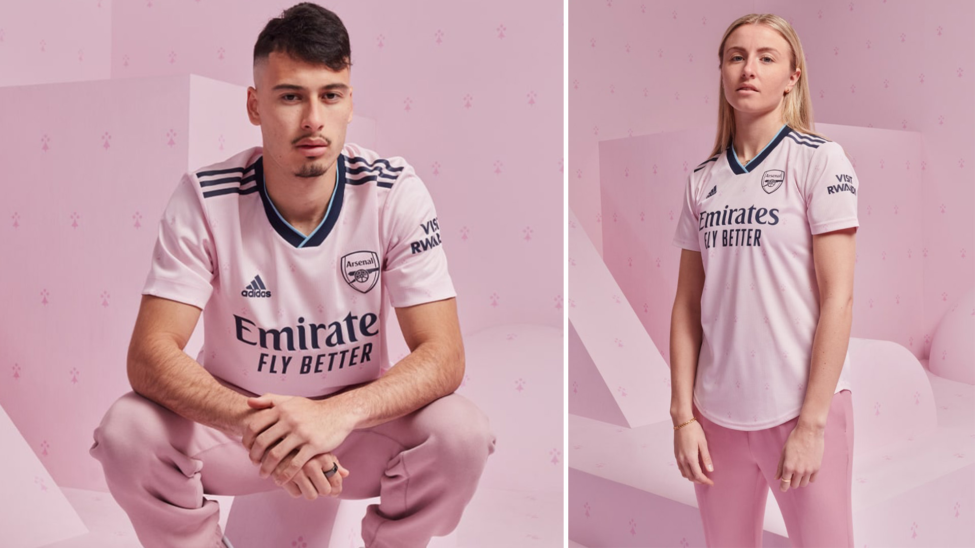 Arsenal And Adidas Unveil All Pink 2022 23 Third Kit. Goal.com US