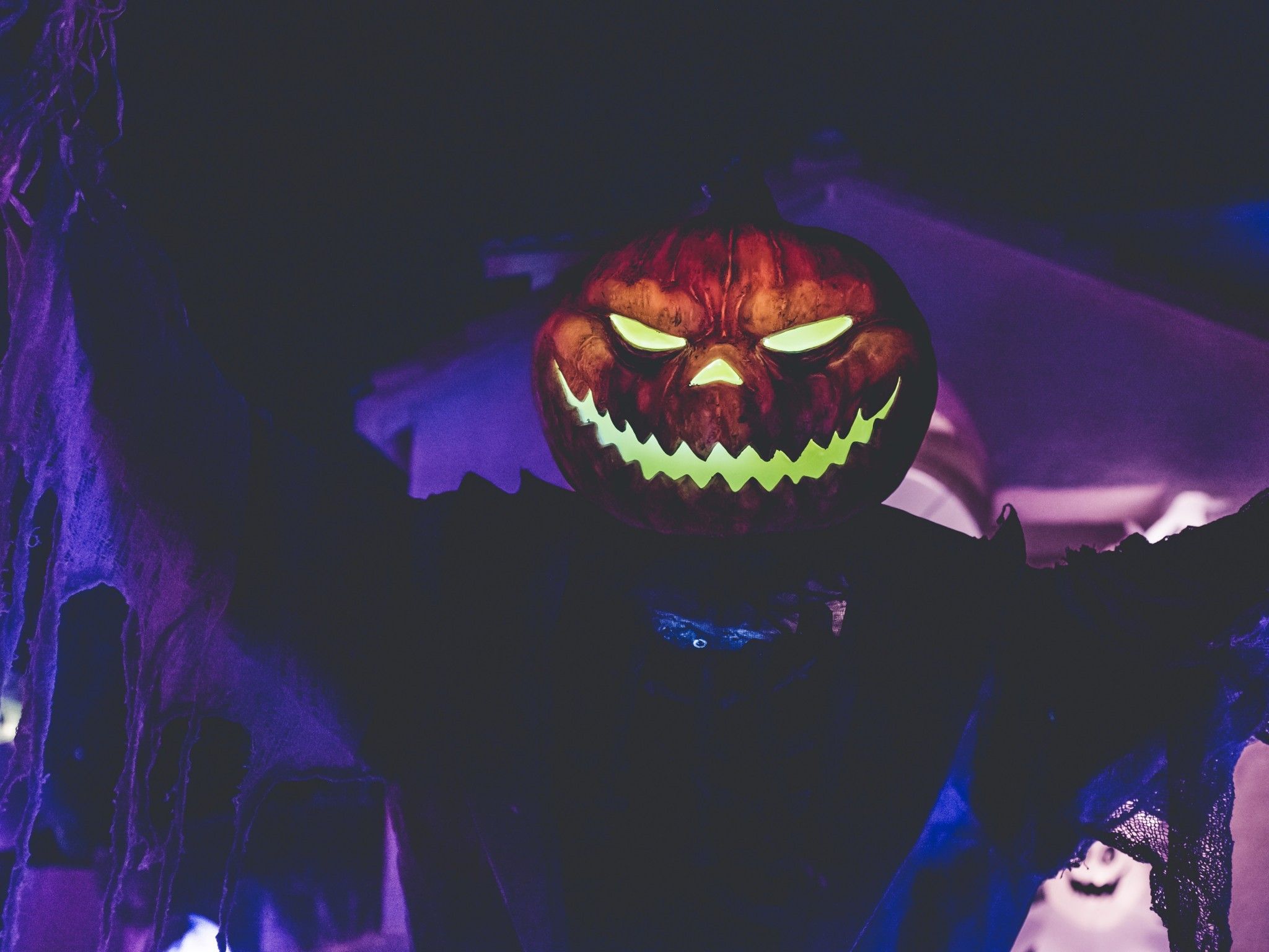 Neon Halloween Wallpaper