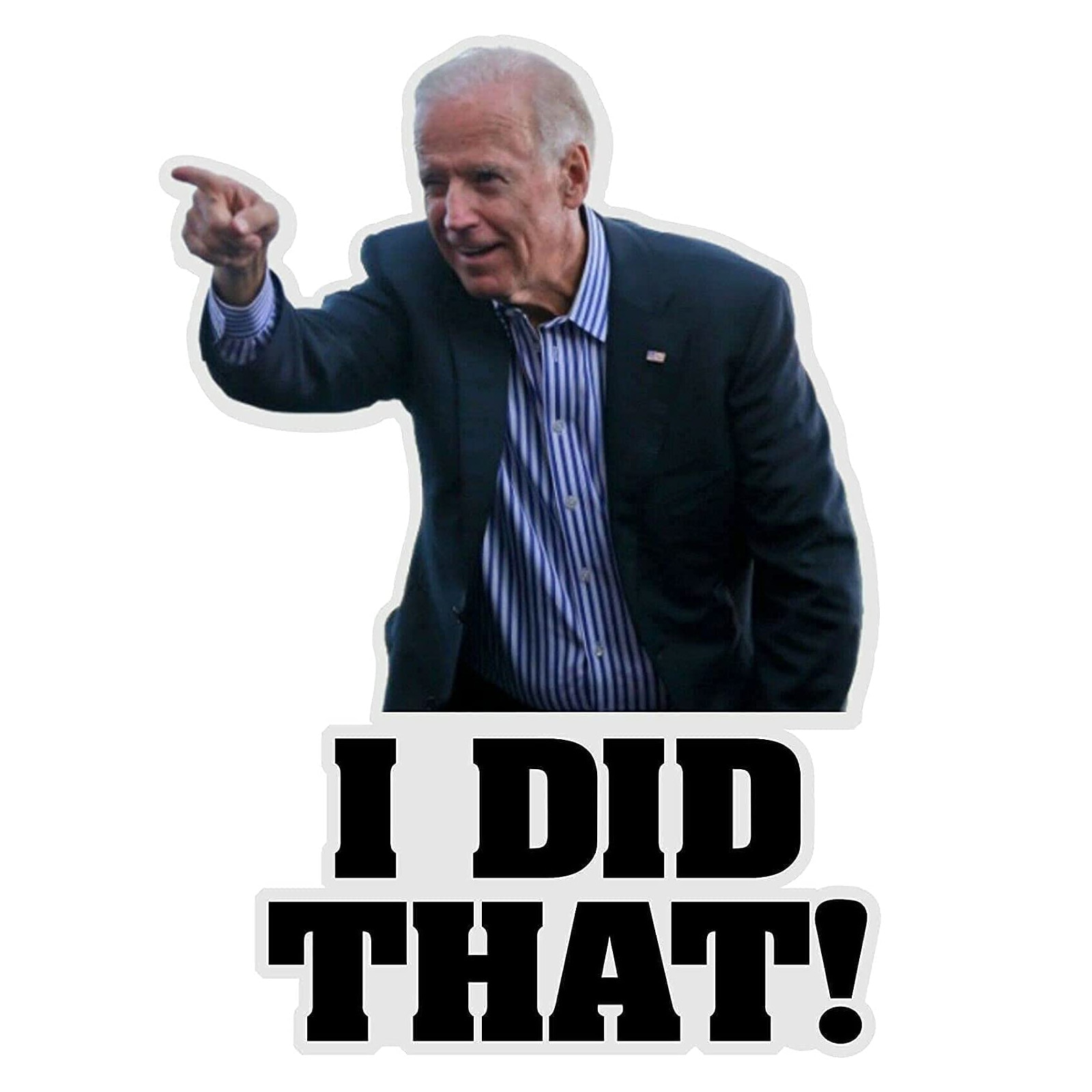 100Pcs Joe Biden Funny Car Stickers THAT'S ALL ME I DID THAT Car Door Side Window Trunk Motorcycle Fuel Tank Reflective Decals. Stickers
