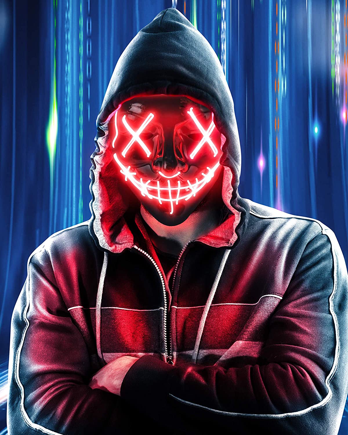 Red Neon Mask Wallpapers - Wallpaper Cave