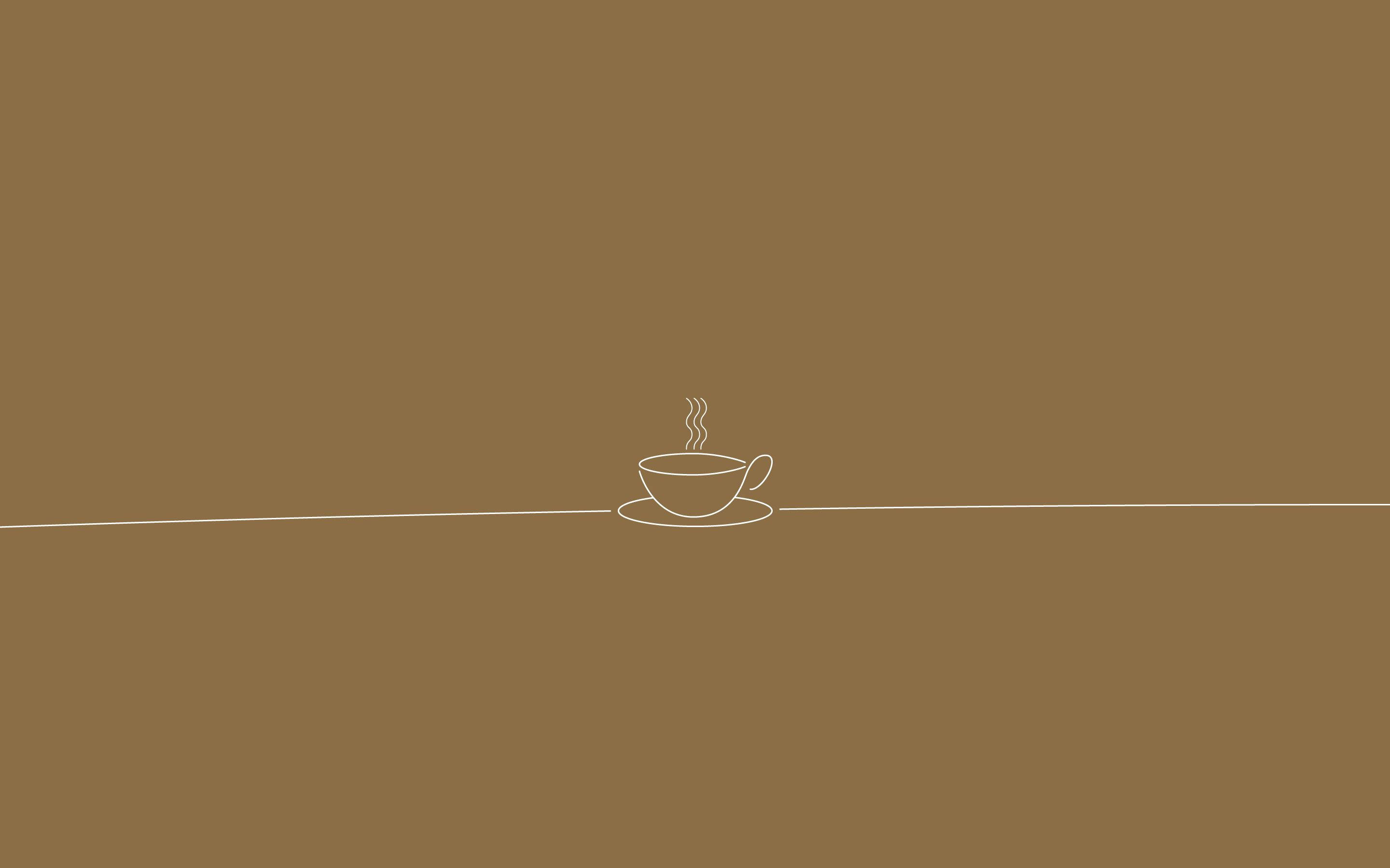 Download Brown Aesthetic Coffee Cup Wallpaper