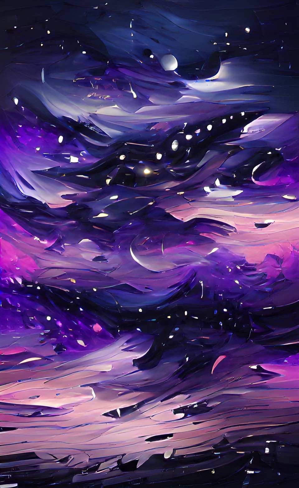 Subtle pride starry sky background