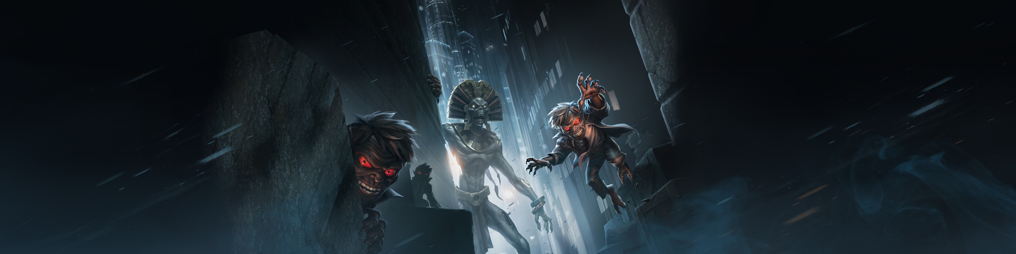 DC animated movies 4320x1080 wallpaper